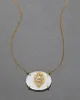 Valor Lion Cameo Pendant Necklace- White Mother of Pearl sold by Alexis Bittar