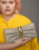 Gold Ribbon Convertible Shoulder Bag- Warm Grey sold by Alexis Bittar