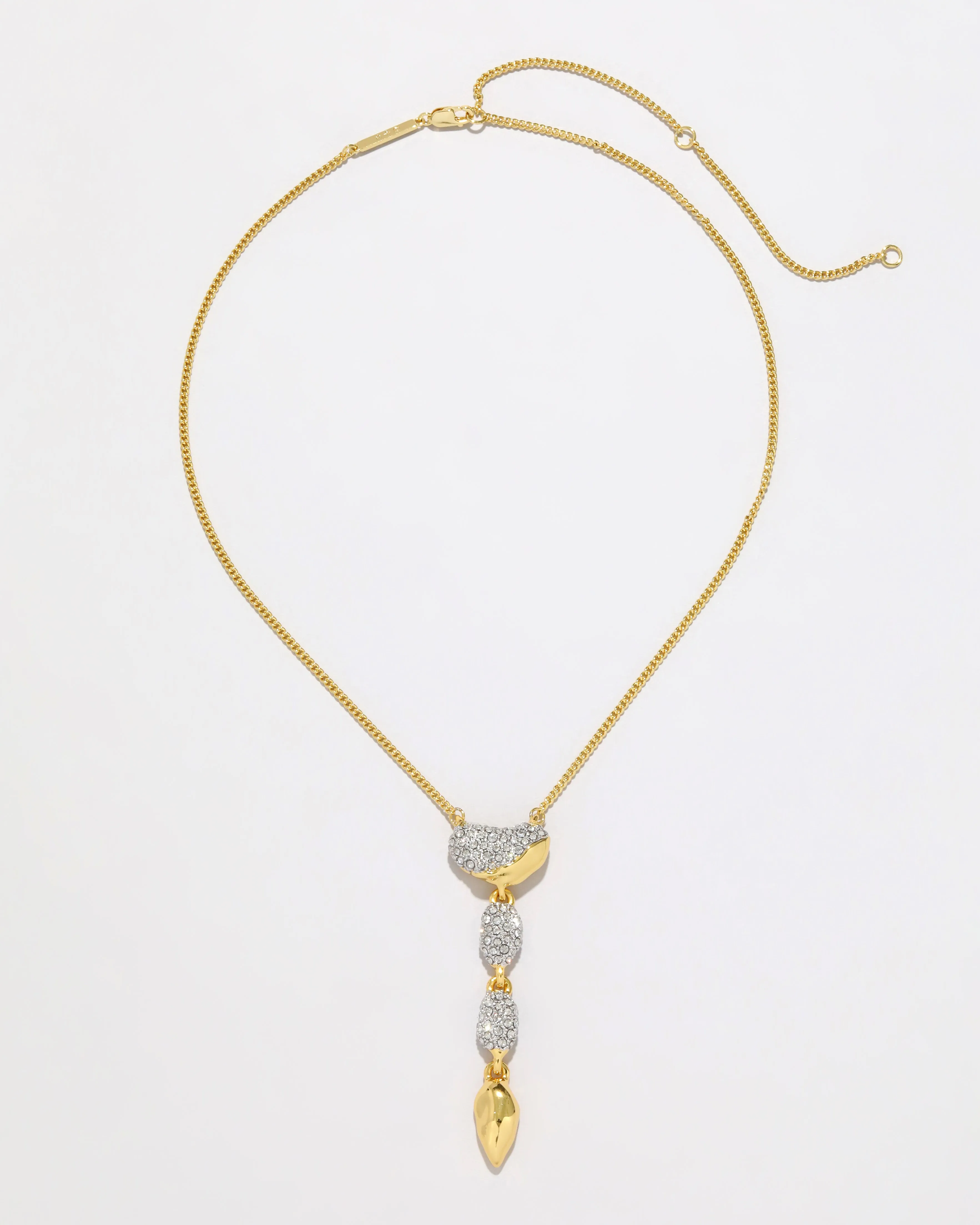 Solanales Crystal Pebble Drop Necklace sold by Alexis Bittar product image thumbnail 4