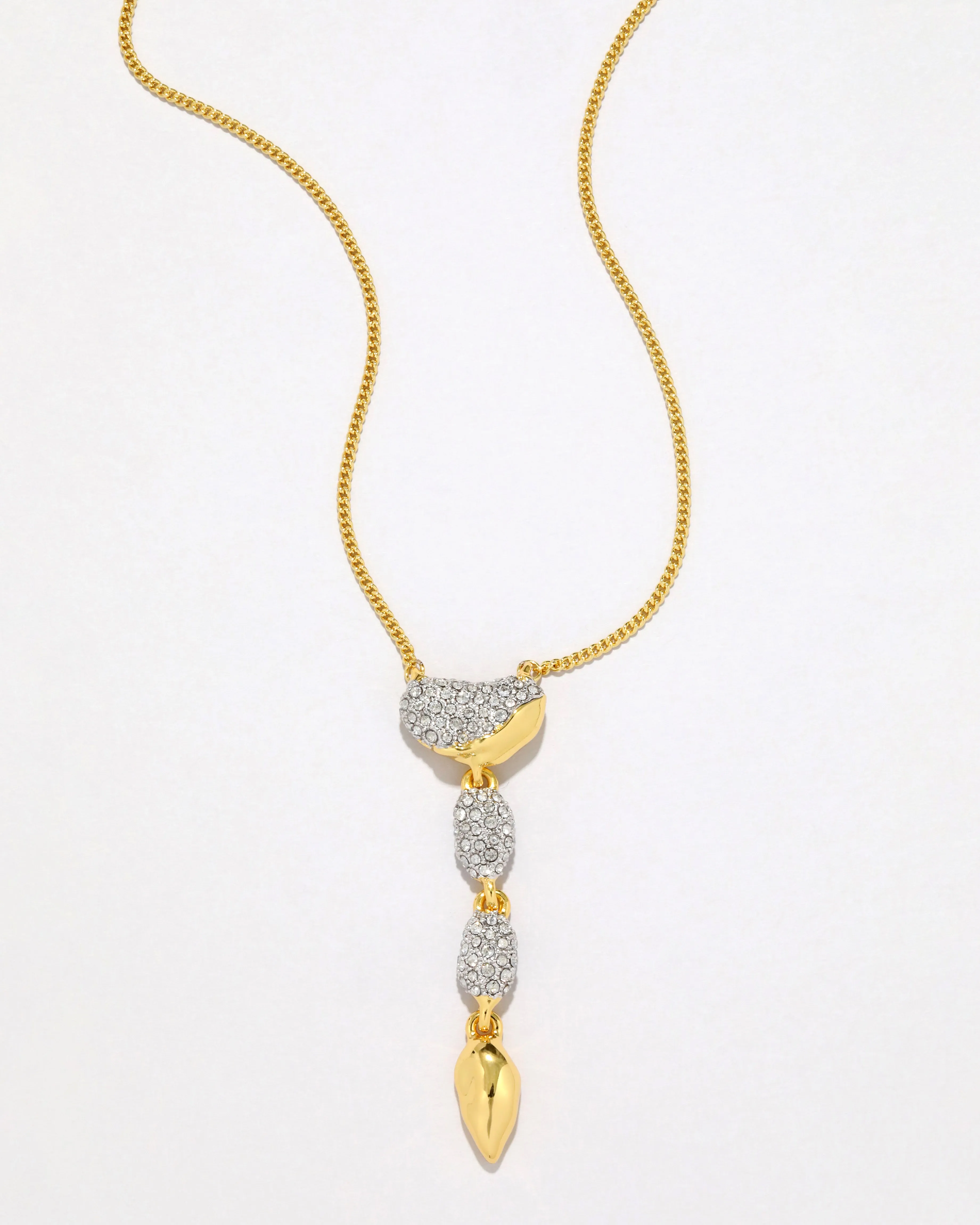 Solanales Crystal Pebble Drop Necklace sold by Alexis Bittar