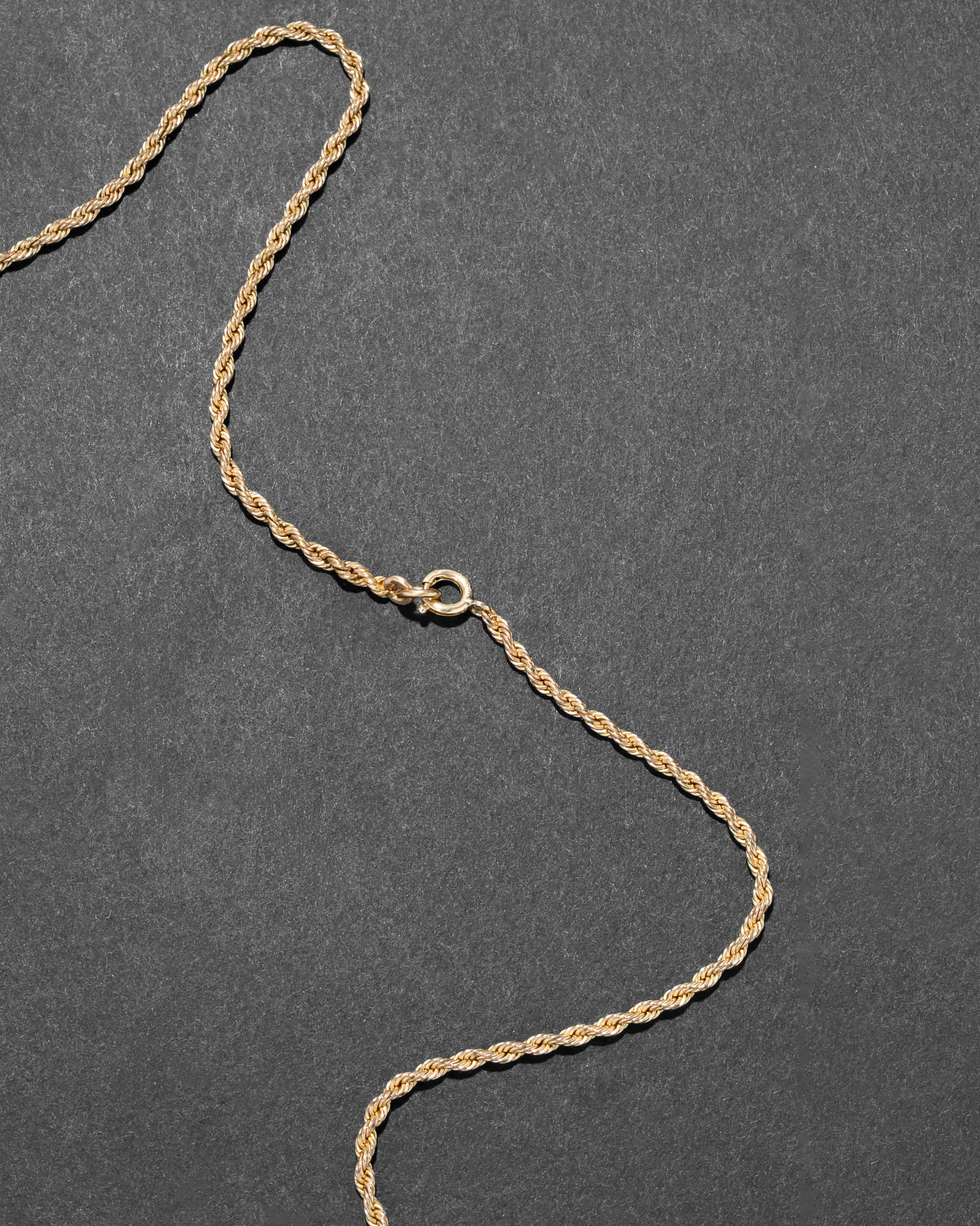 Antique 1800s 14k Gold Filled Crystal Embellished Circle Locket Necklace sold by Alexis Bittar product image thumbnail 5