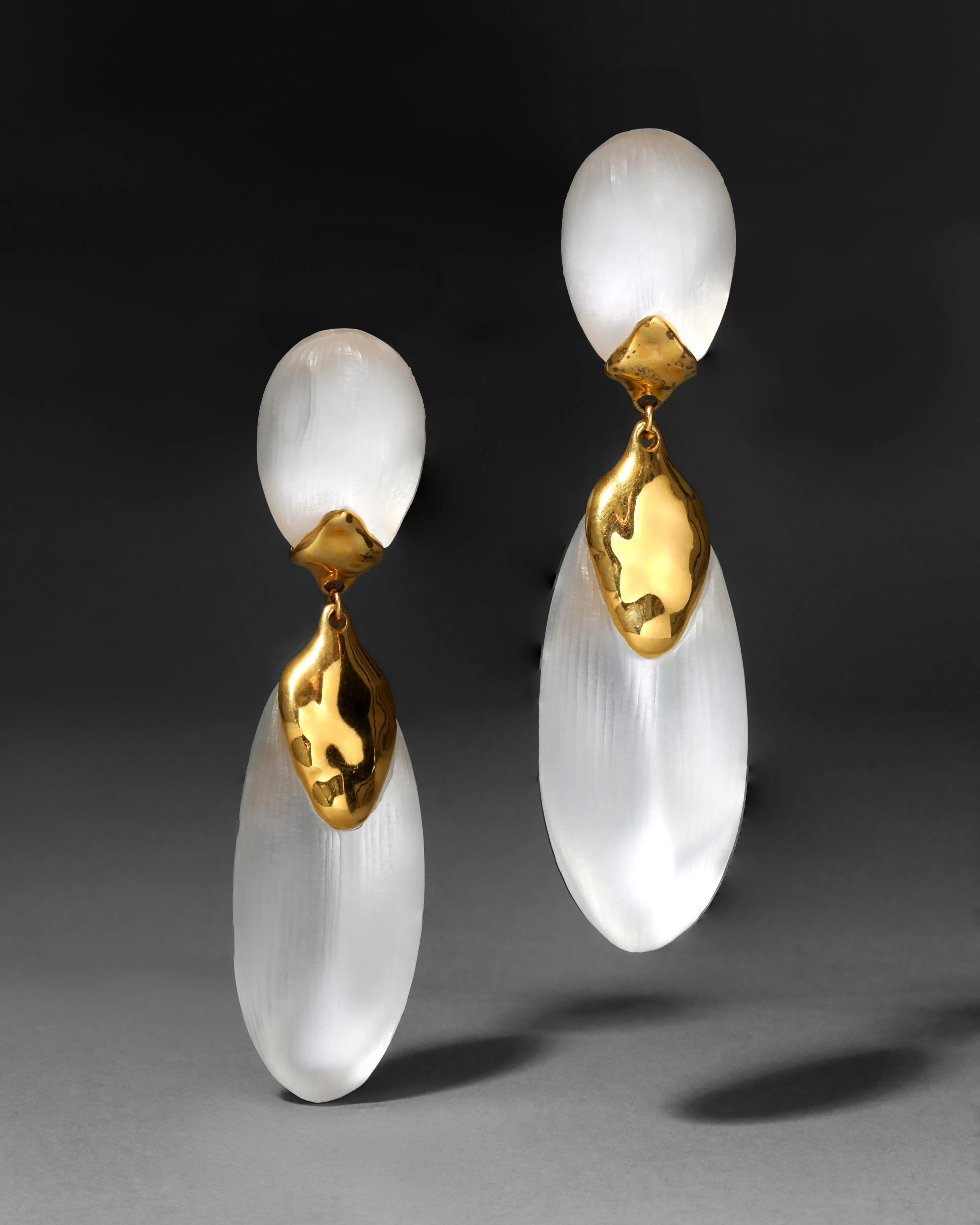 Archive Molten Lucite Large Drop Clip Earring sold by Alexis Bittar