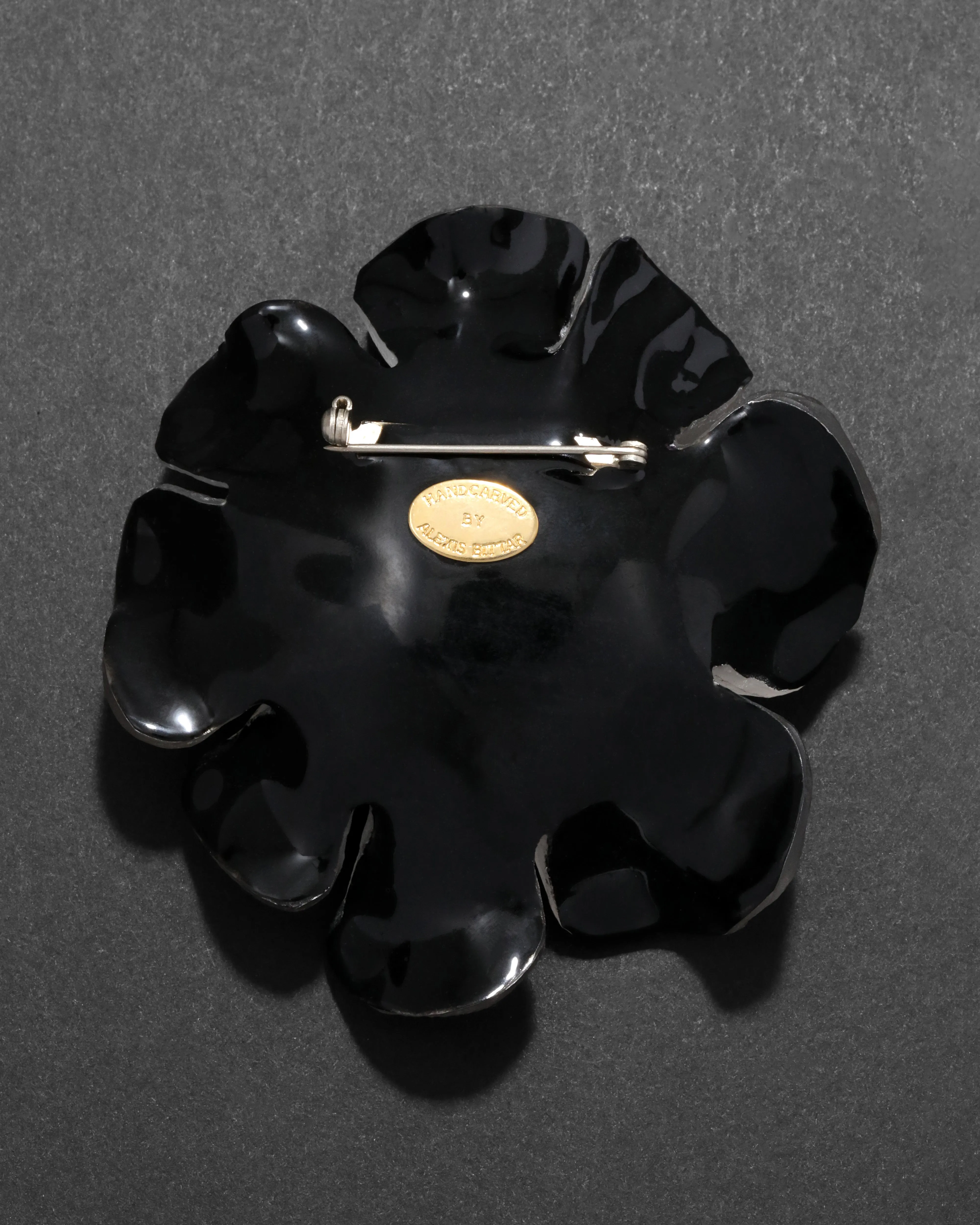 Archive Coral Vine Lucite Flower Pin sold by Alexis Bittar product image thumbnail 2