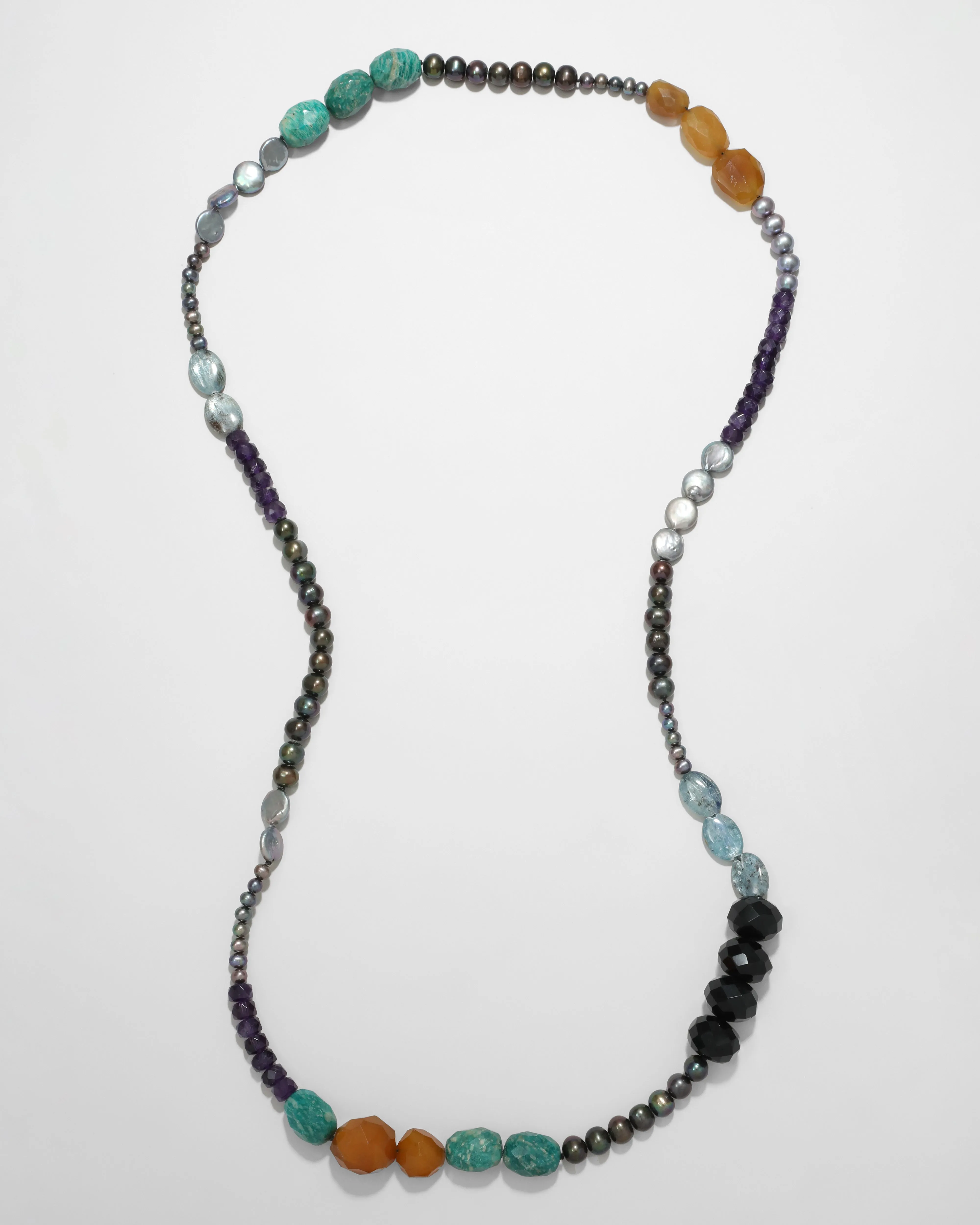 Archive Pearl and Agate Long Beaded Necklace sold by Alexis Bittar product image thumbnail 3