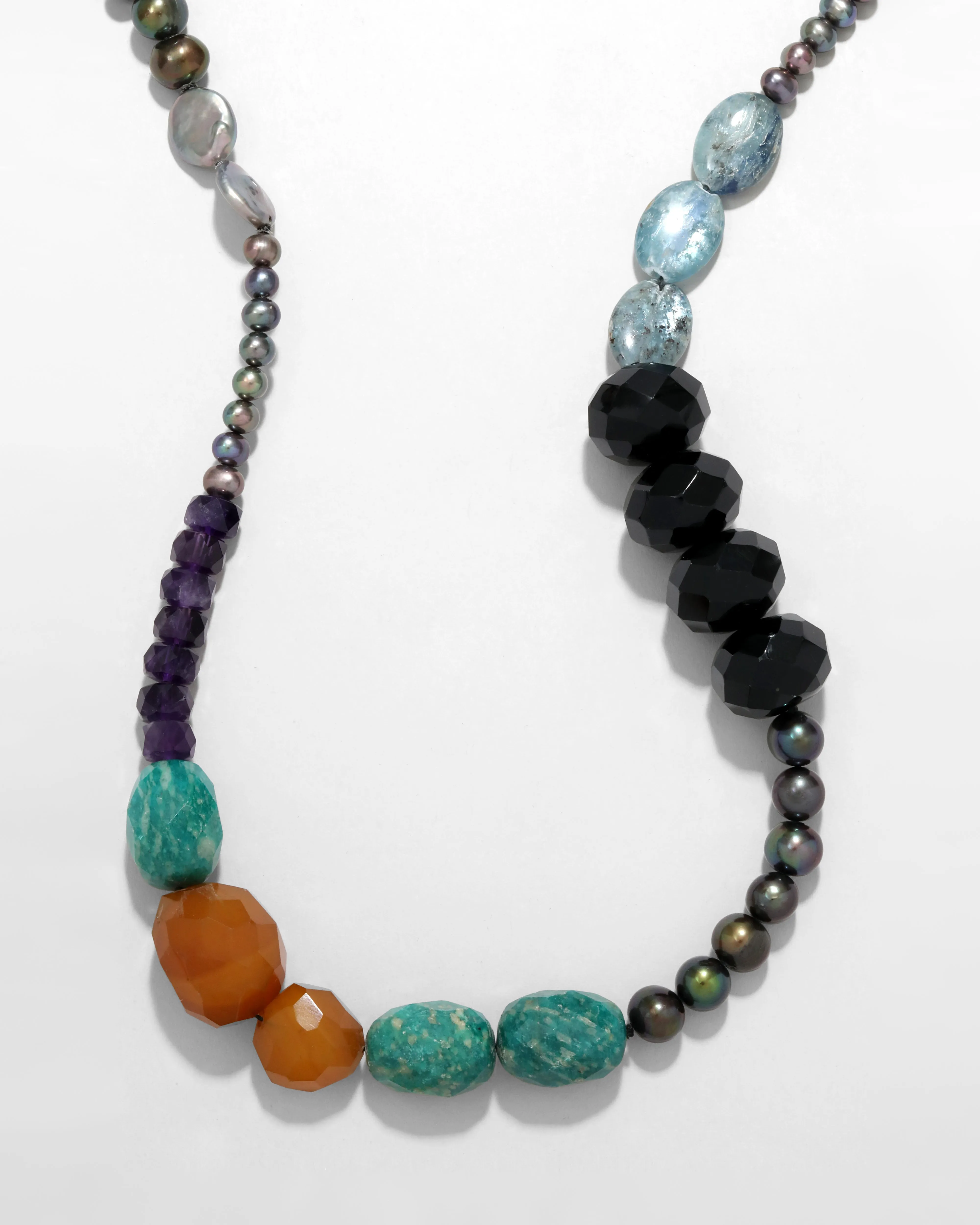 Archive Pearl and Agate Long Beaded Necklace sold by Alexis Bittar