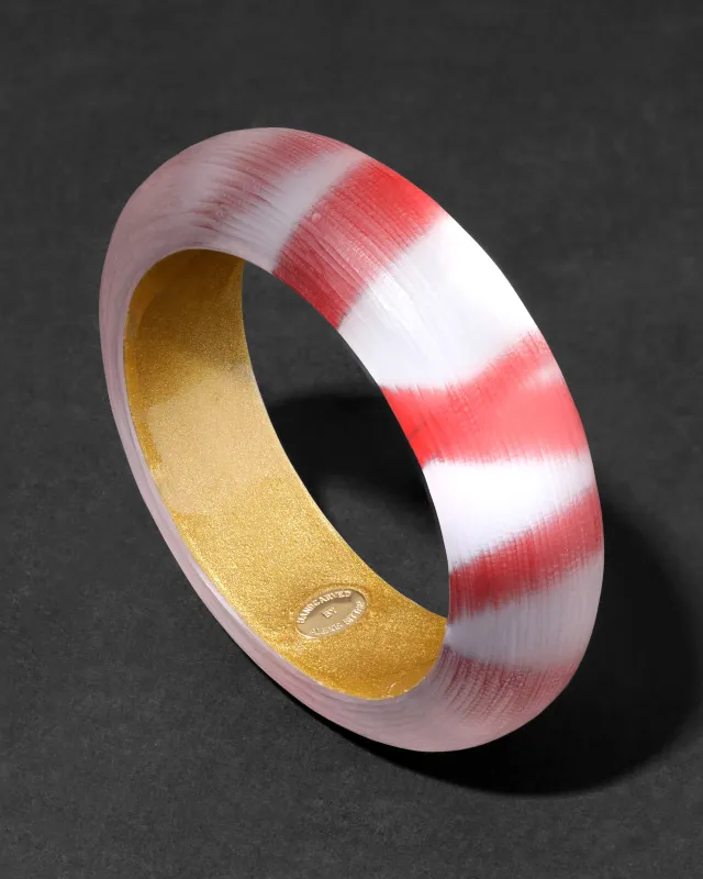 Archive Lucite Bangle Bracelet - Abstract Stripe sold by Alexis Bittar