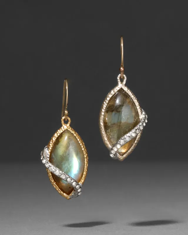 Archive Labradorite Vine Wire Drop Earring sold by Alexis Bittar