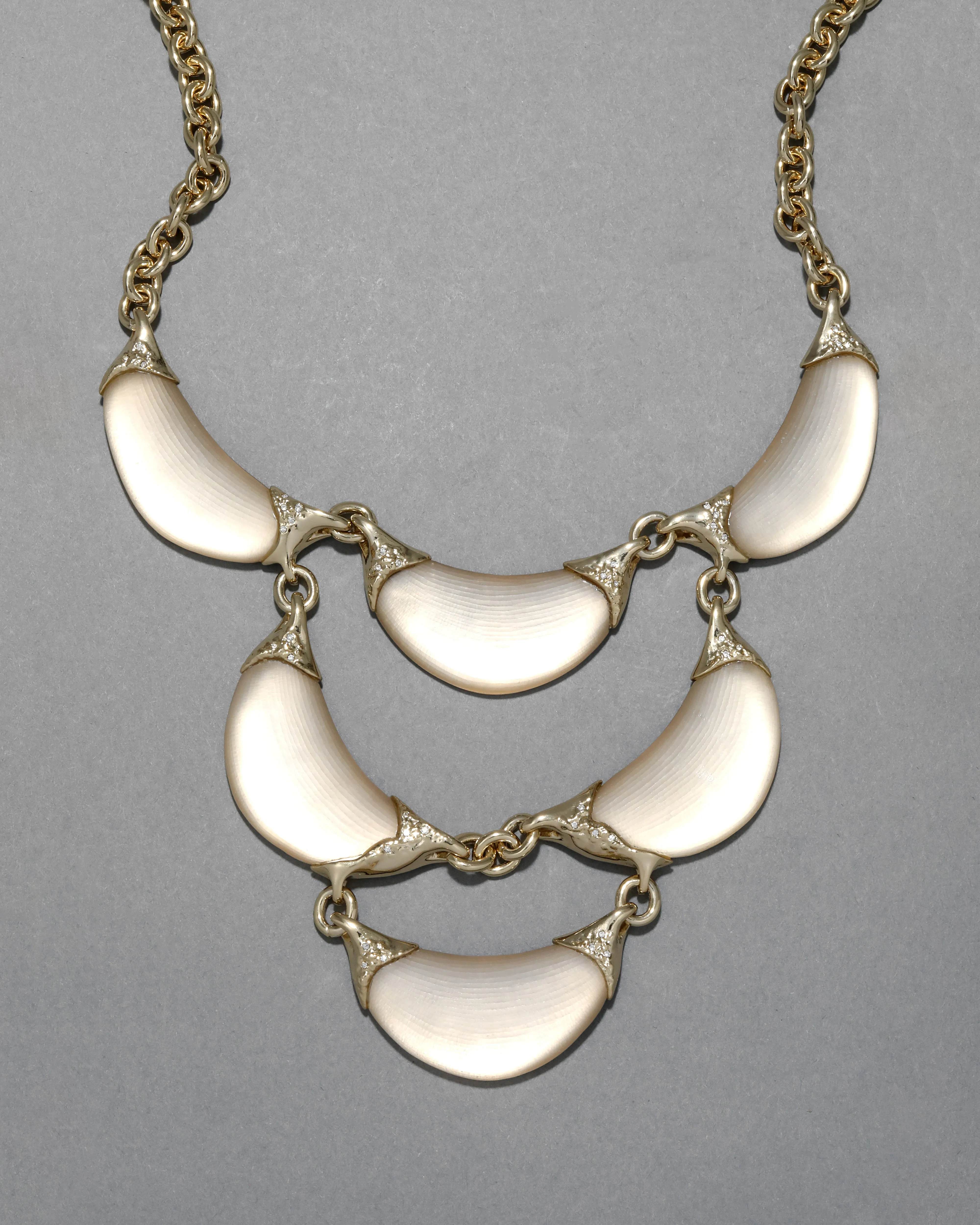 Archive Lucite Crescent Bib Necklace sold by Alexis Bittar product image thumbnail 2