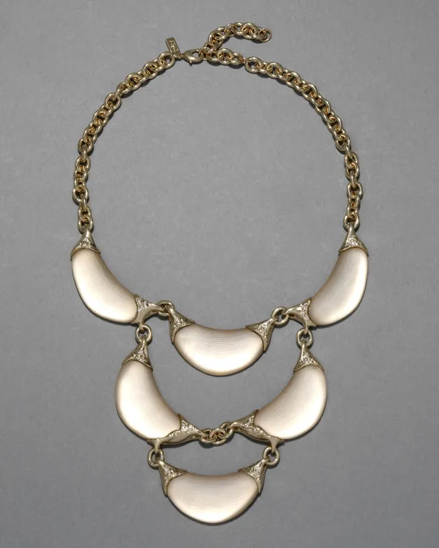 Archive Lucite Crescent Bib Necklace sold by Alexis Bittar
