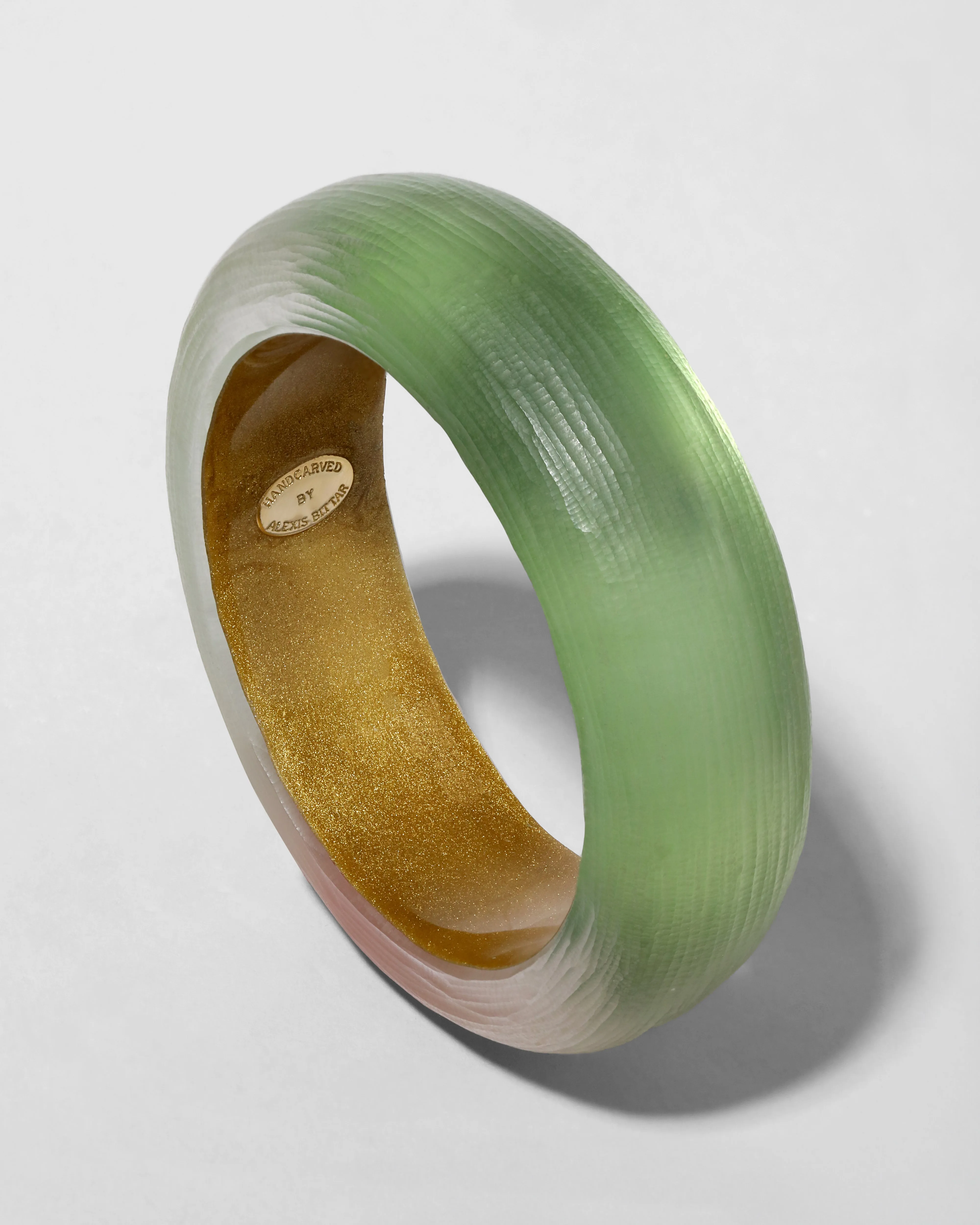 Archive Lucite Bangle Bracelet - Retro Stripe sold by Alexis Bittar product image thumbnail 2