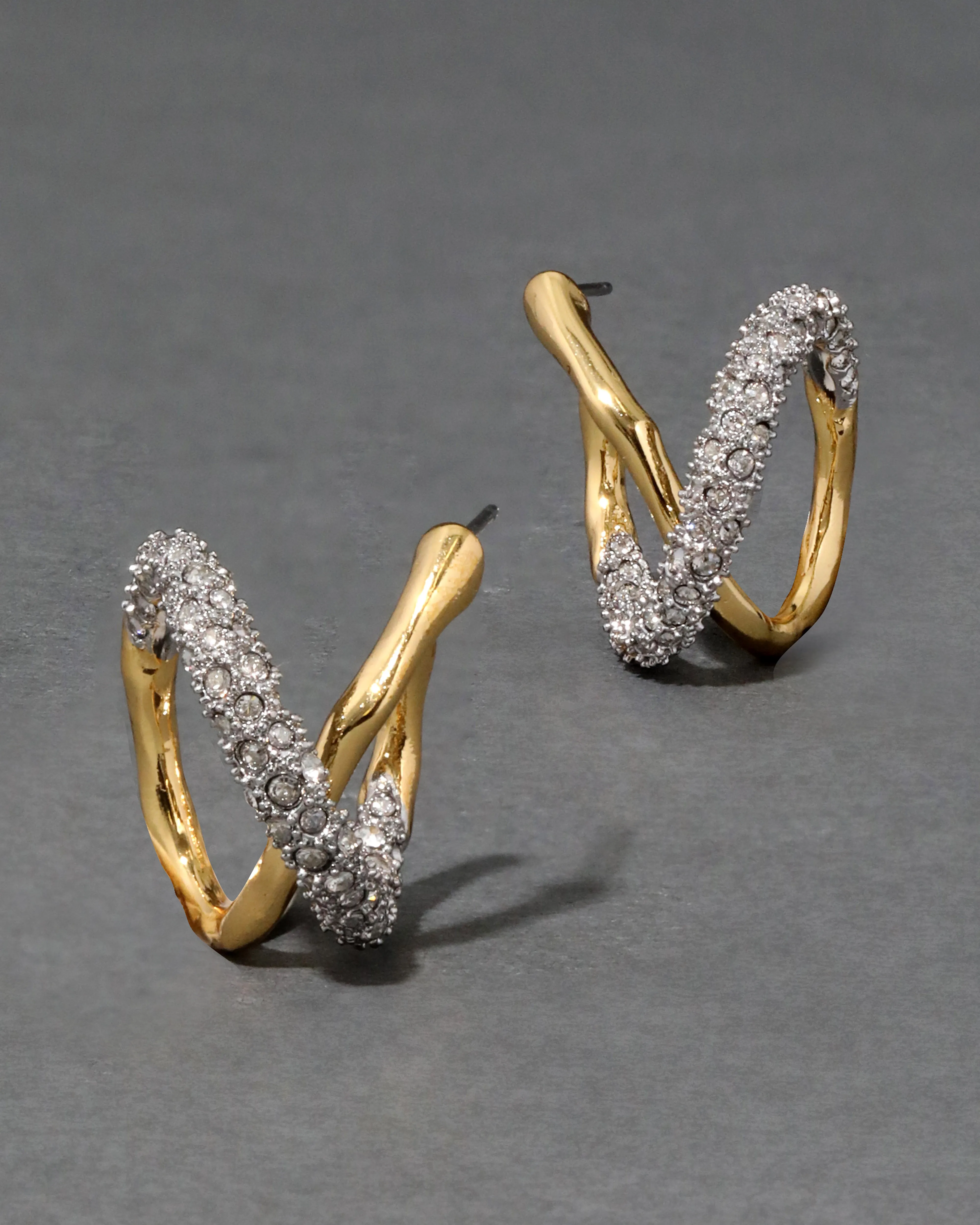 Solanales Twisted Orbit Hoop Earring - Gold sold by Alexis Bittar