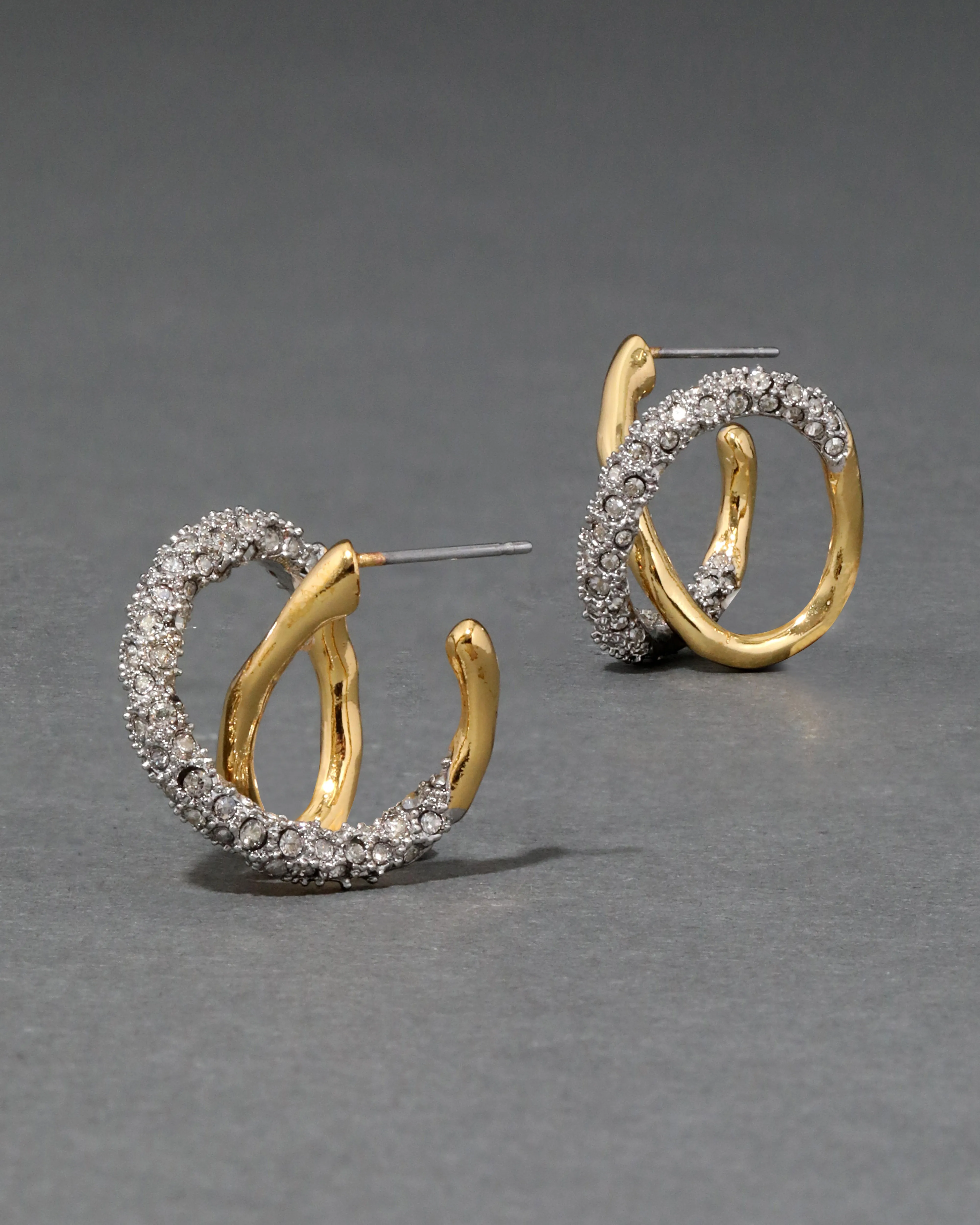 Solanales Twisted Orbit Hoop Earring - Gold sold by Alexis Bittar product image thumbnail 4