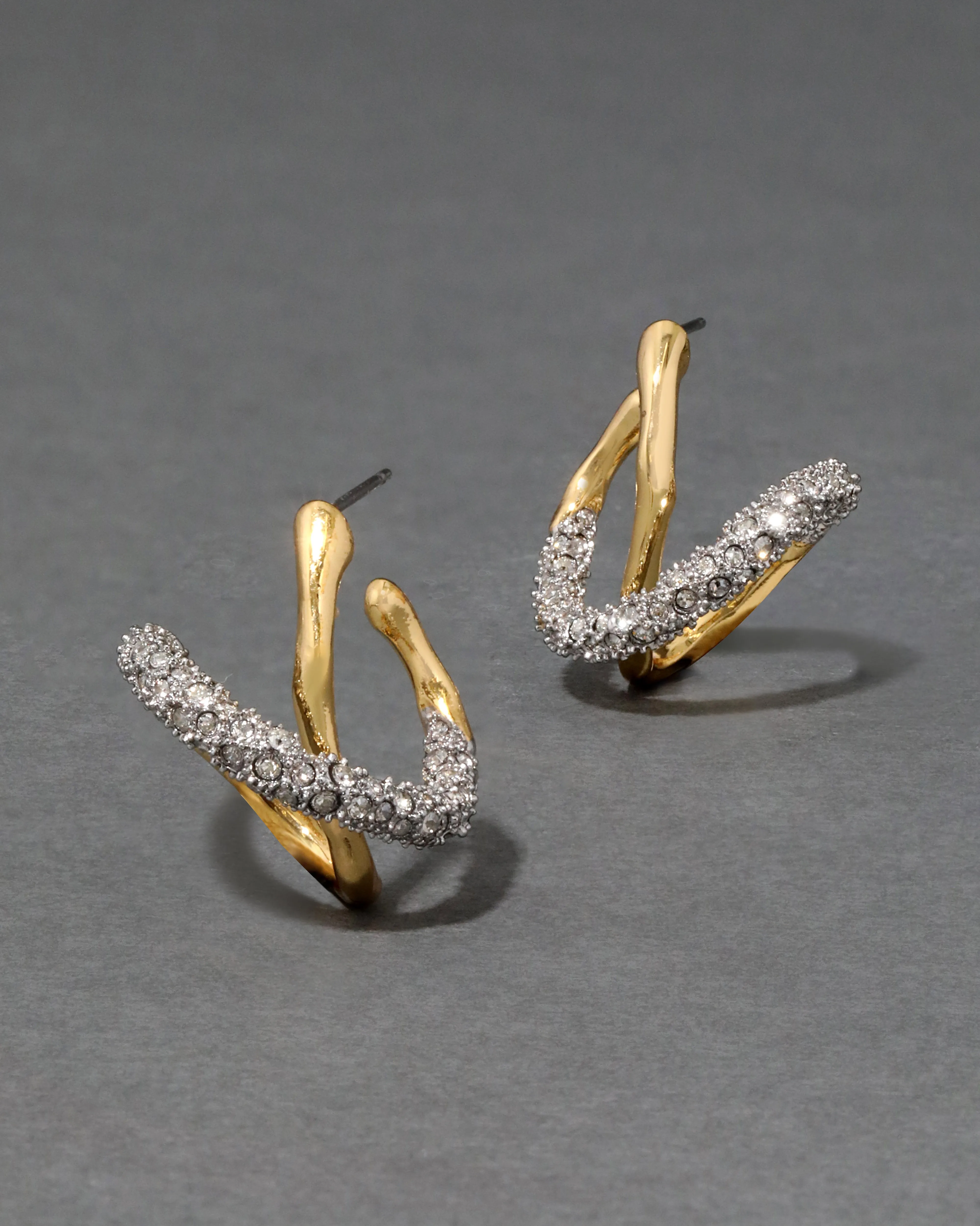 Solanales Twisted Orbit Hoop Earring - Gold sold by Alexis Bittar product image thumbnail 5