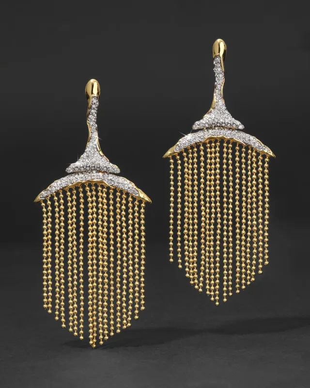 Solanales Crystal Fringe Chandelier Earring sold by Alexis Bittar