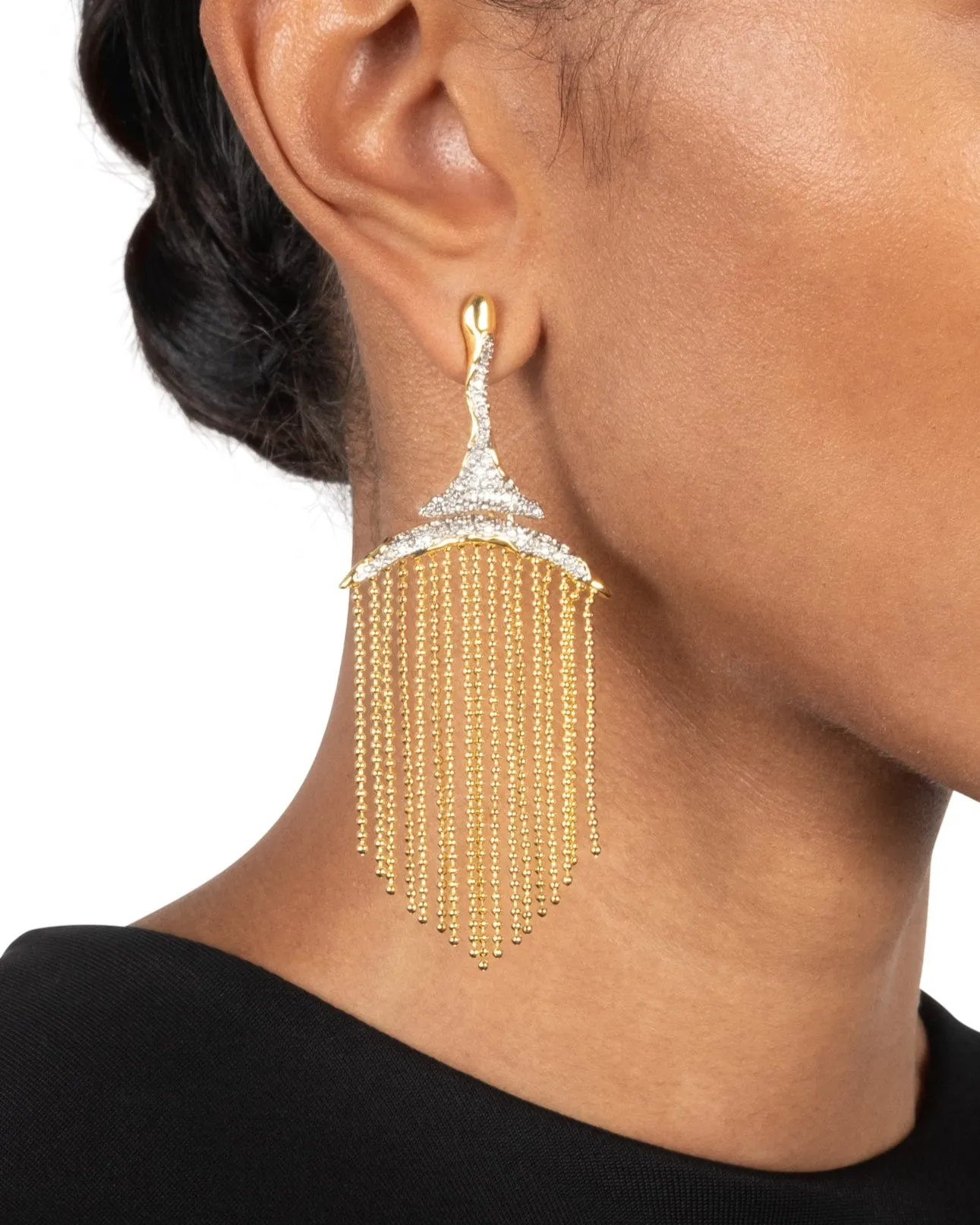 Solanales Crystal Fringe Chandelier Earring sold by Alexis Bittar product image thumbnail 2