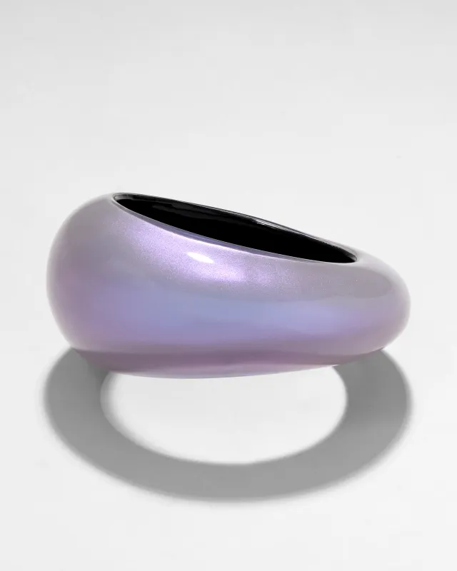 Puffy Lucite Tapered Bangle Bracelet- Aurora sold by Alexis Bittar