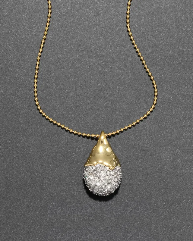 Solanales Crystal Pavé Teardrop Necklace sold by Alexis Bittar