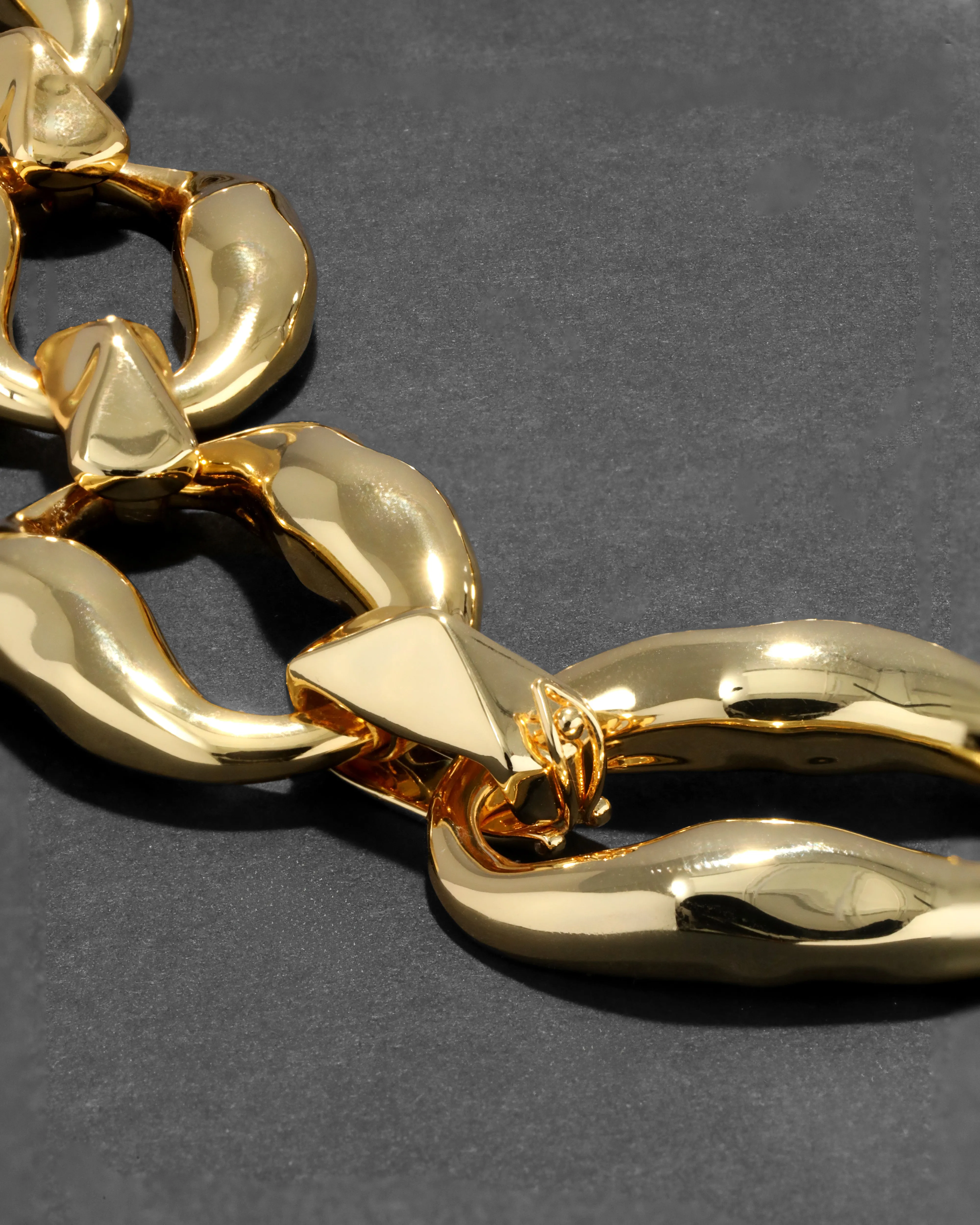 Molten Gold Link Necklace sold by Alexis Bittar product image thumbnail 5