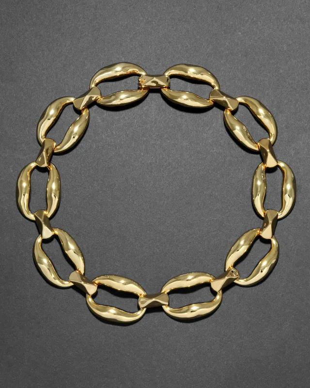 Molten Gold Link Necklace sold by Alexis Bittar