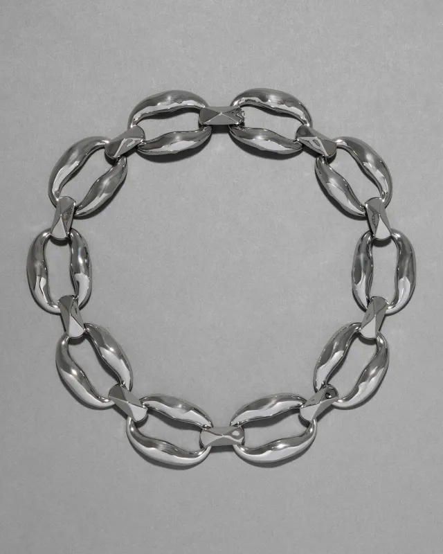 Molten Silver Link Necklace sold by Alexis Bittar