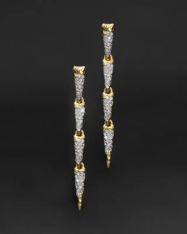 Solanales Crystal Spear Linear Earring sold by Alexis Bittar