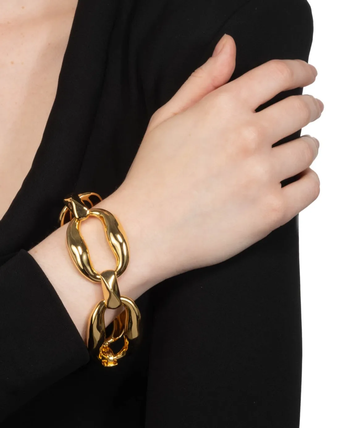 Molten Gold Link Bracelet sold by Alexis Bittar product image thumbnail 3