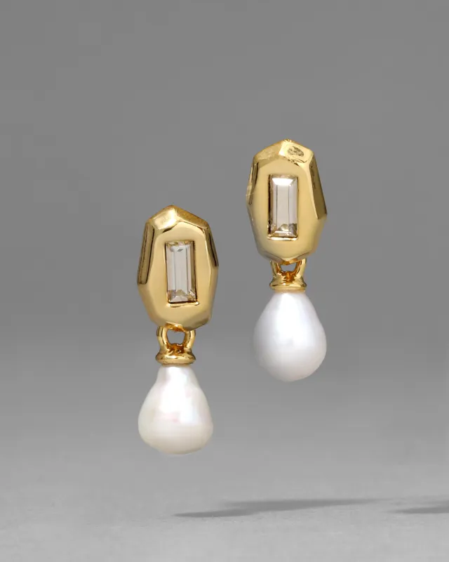 Crystal Freshwater Pearl Drop Earring sold by Alexis Bittar