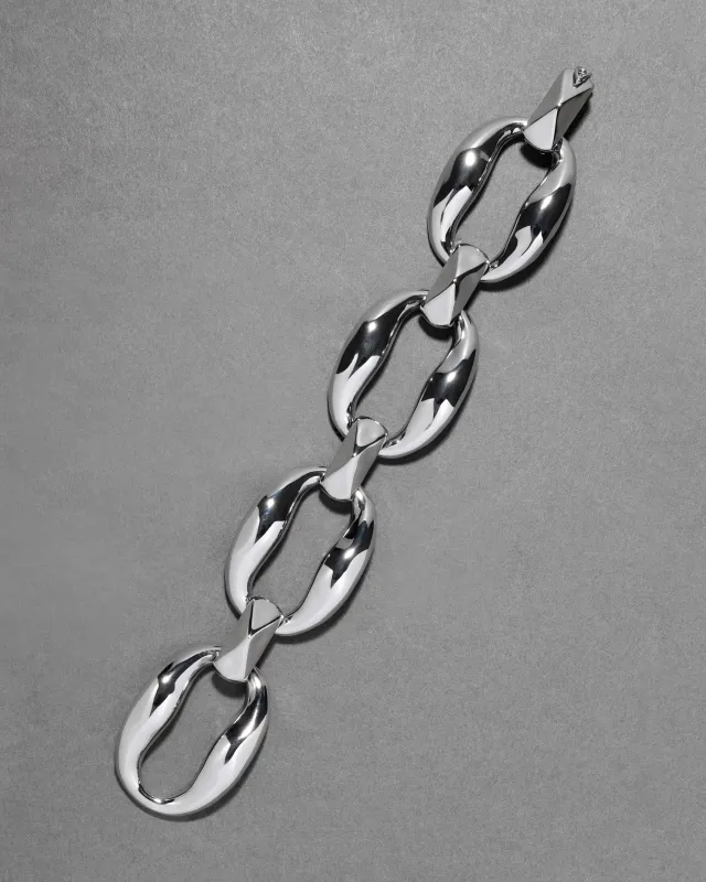 Molten Silver Link Bracelet sold by Alexis Bittar