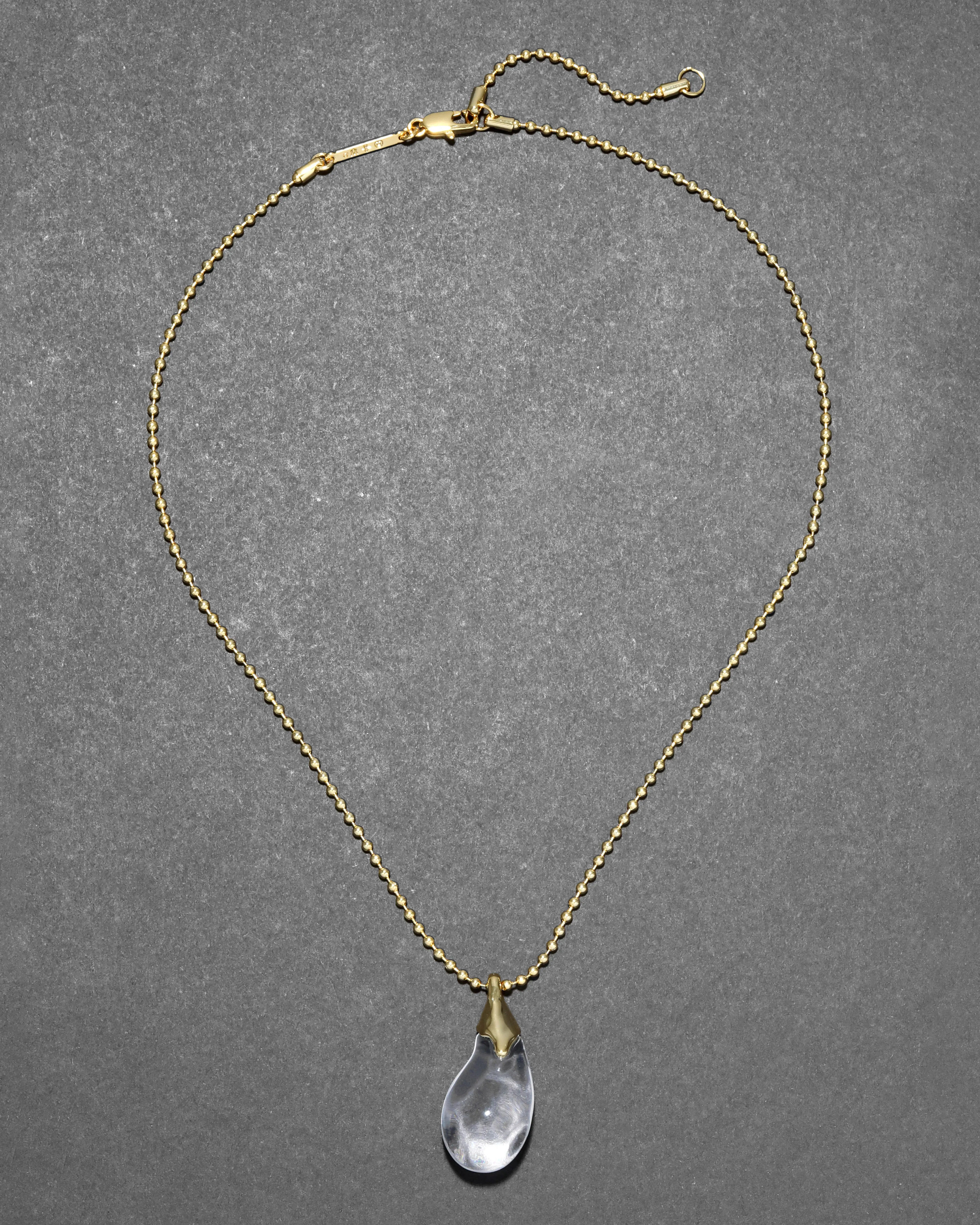 Liquid Lucite Teardrop Pendant Necklace sold by Alexis Bittar product image thumbnail 3