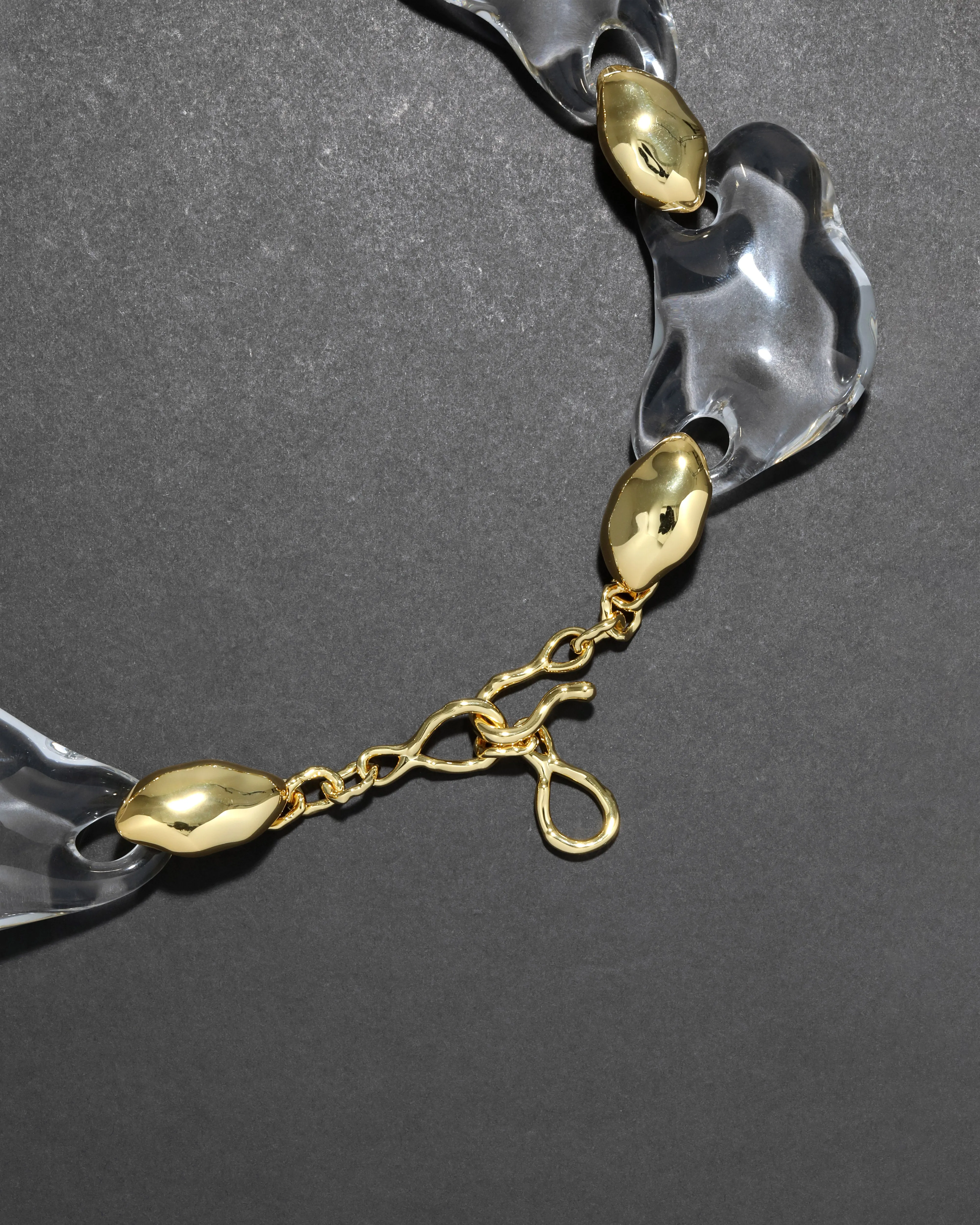 Liquid Lucite Crystal Pebble Necklace- Clear sold by Alexis Bittar product image thumbnail 5