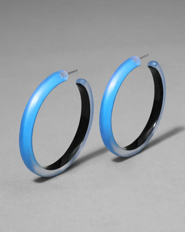 Skinny Lucite Hoop Earring- Hyacinth sold by Alexis Bittar