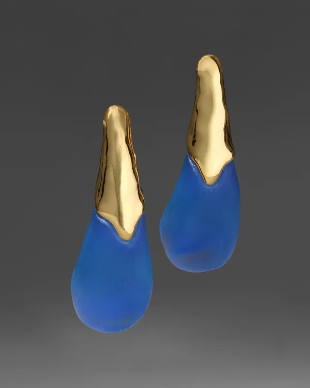 Lucite Arched Post Earring- Hyacinth sold by Alexis Bittar