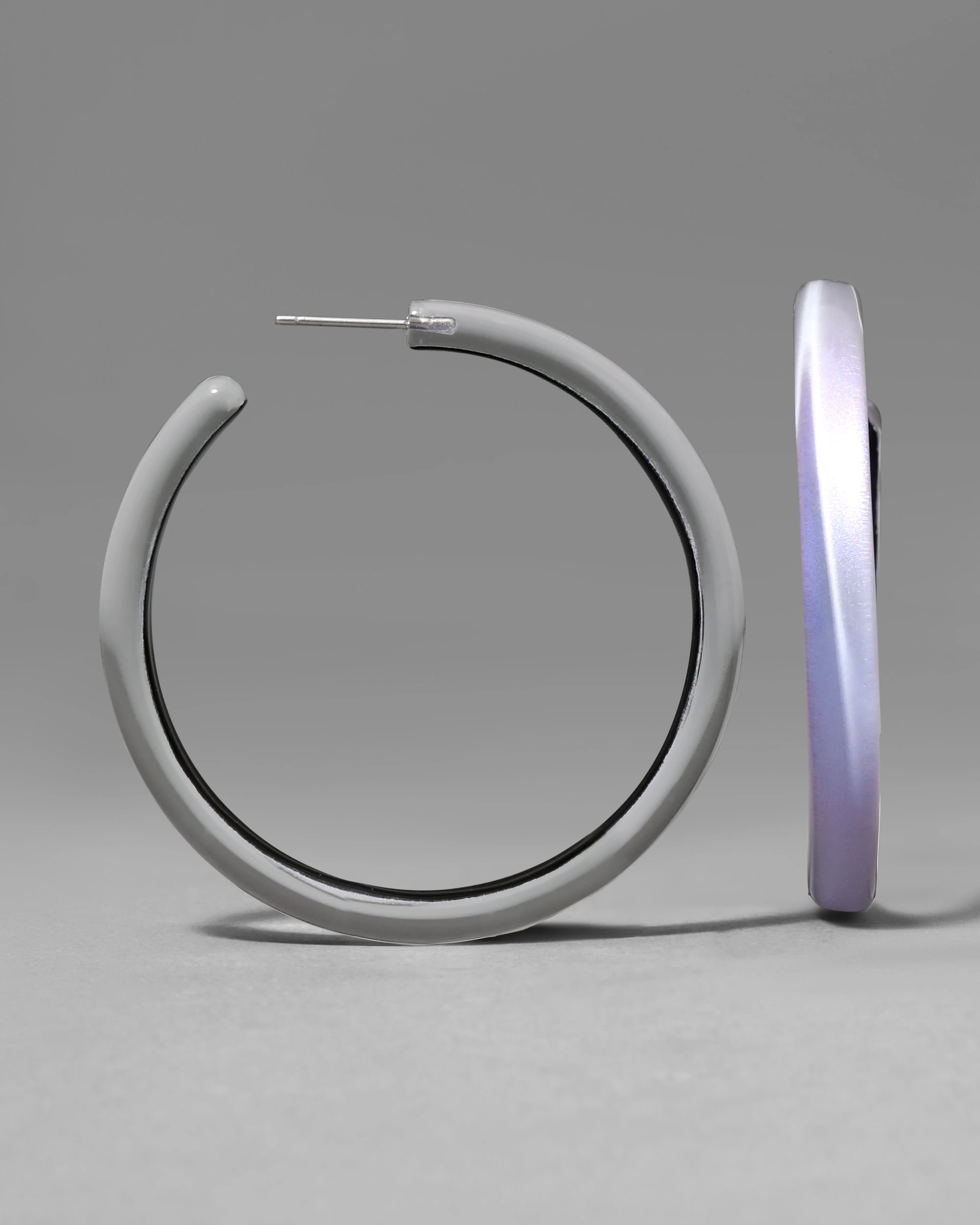 Skinny Lucite Hoop Earring- Aurora sold by Alexis Bittar product image thumbnail 3