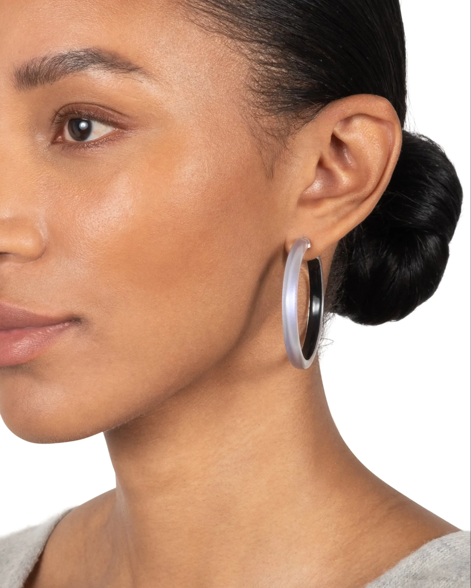 Skinny Lucite Hoop Earring- Aurora sold by Alexis Bittar product image thumbnail 2