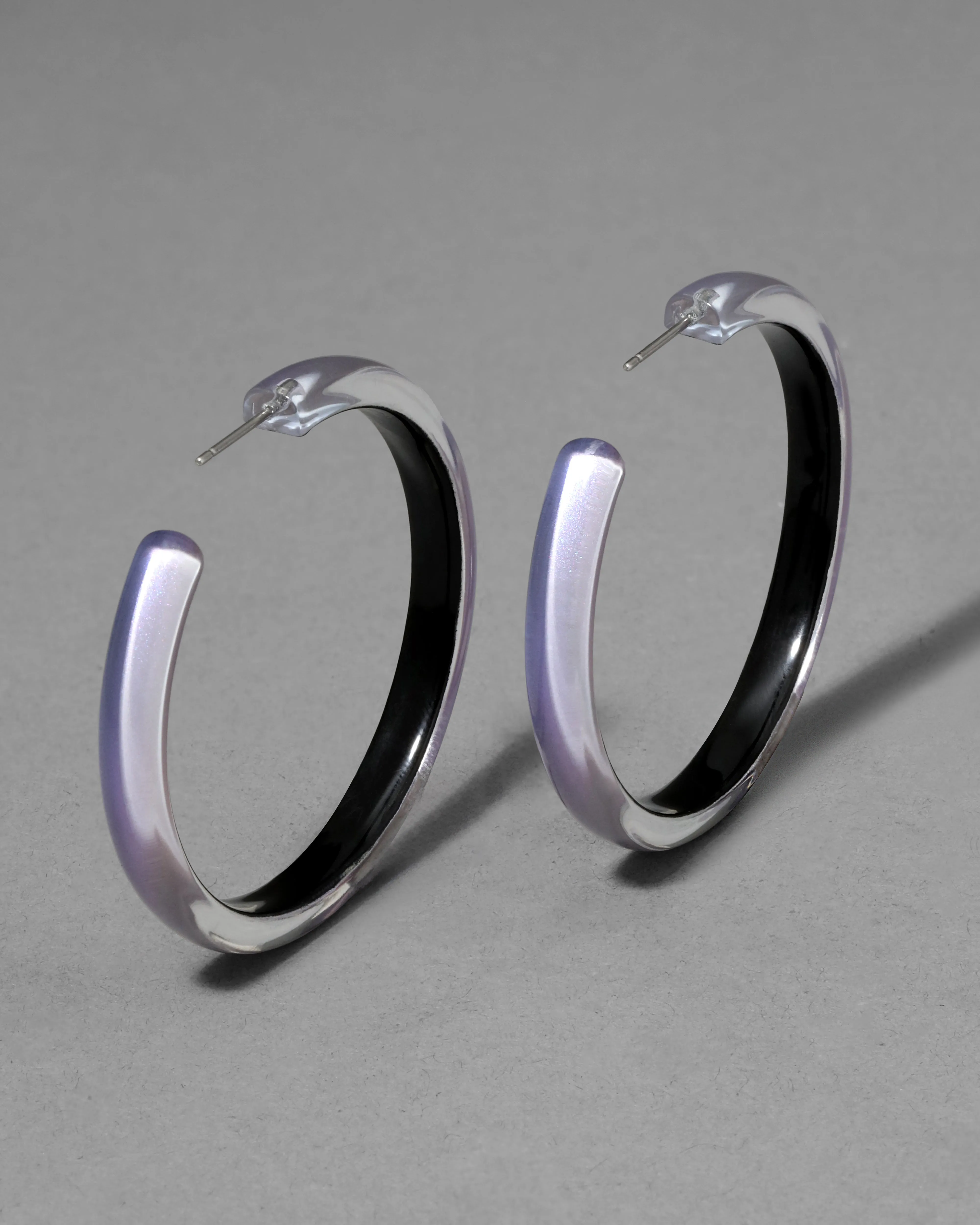 Skinny Lucite Hoop Earring- Aurora sold by Alexis Bittar product image thumbnail 4