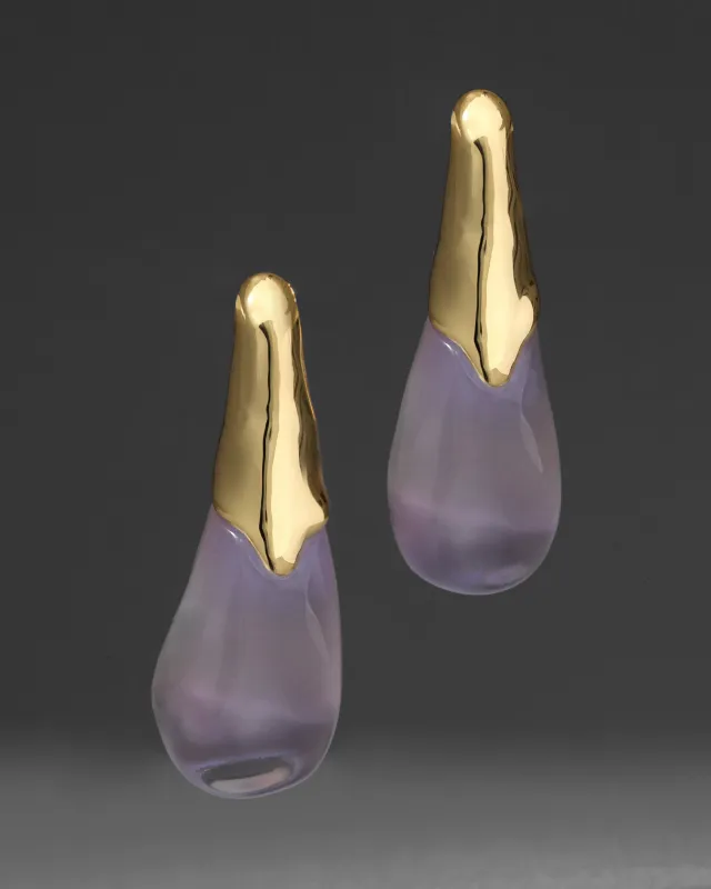 Lucite Arched Post Earring- Aurora sold by Alexis Bittar