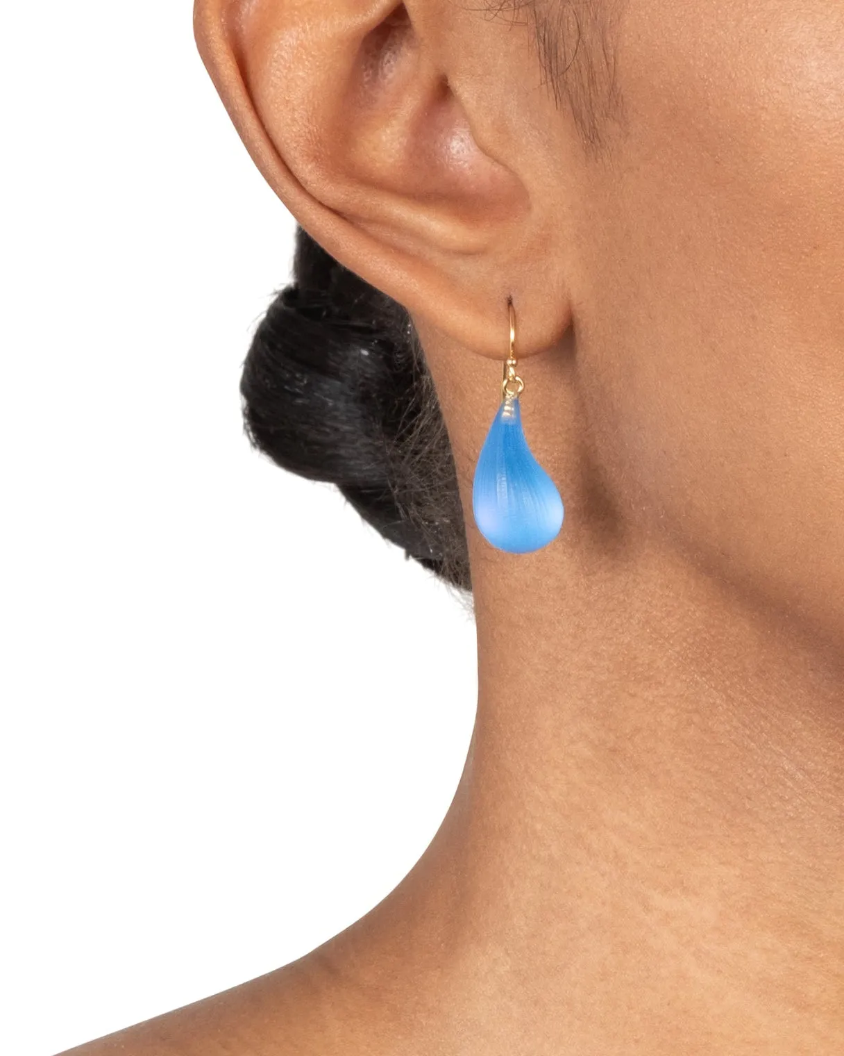 Lucite Dewdrop Earring- Hyacinth sold by Alexis Bittar product image thumbnail 2