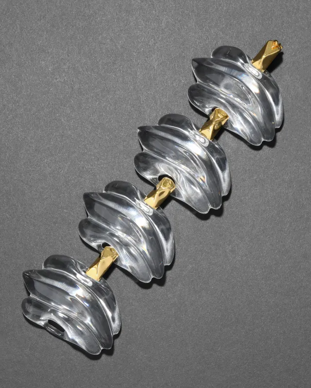 Liquid Lucite Sculptural Link Bracelet sold by Alexis Bittar