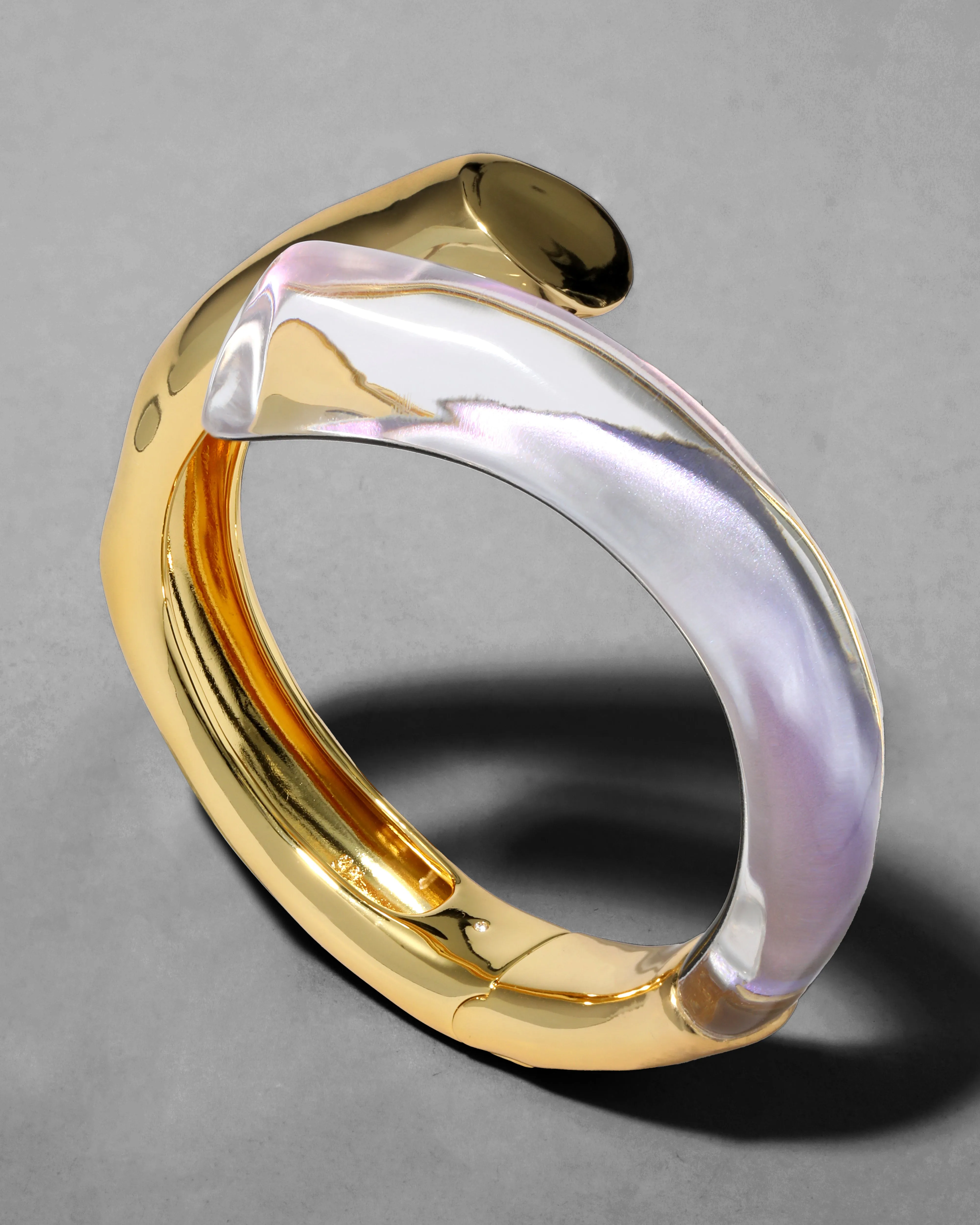 Lucite Bypass Hinge Bracelet- Aurora sold by Alexis Bittar product image thumbnail 4