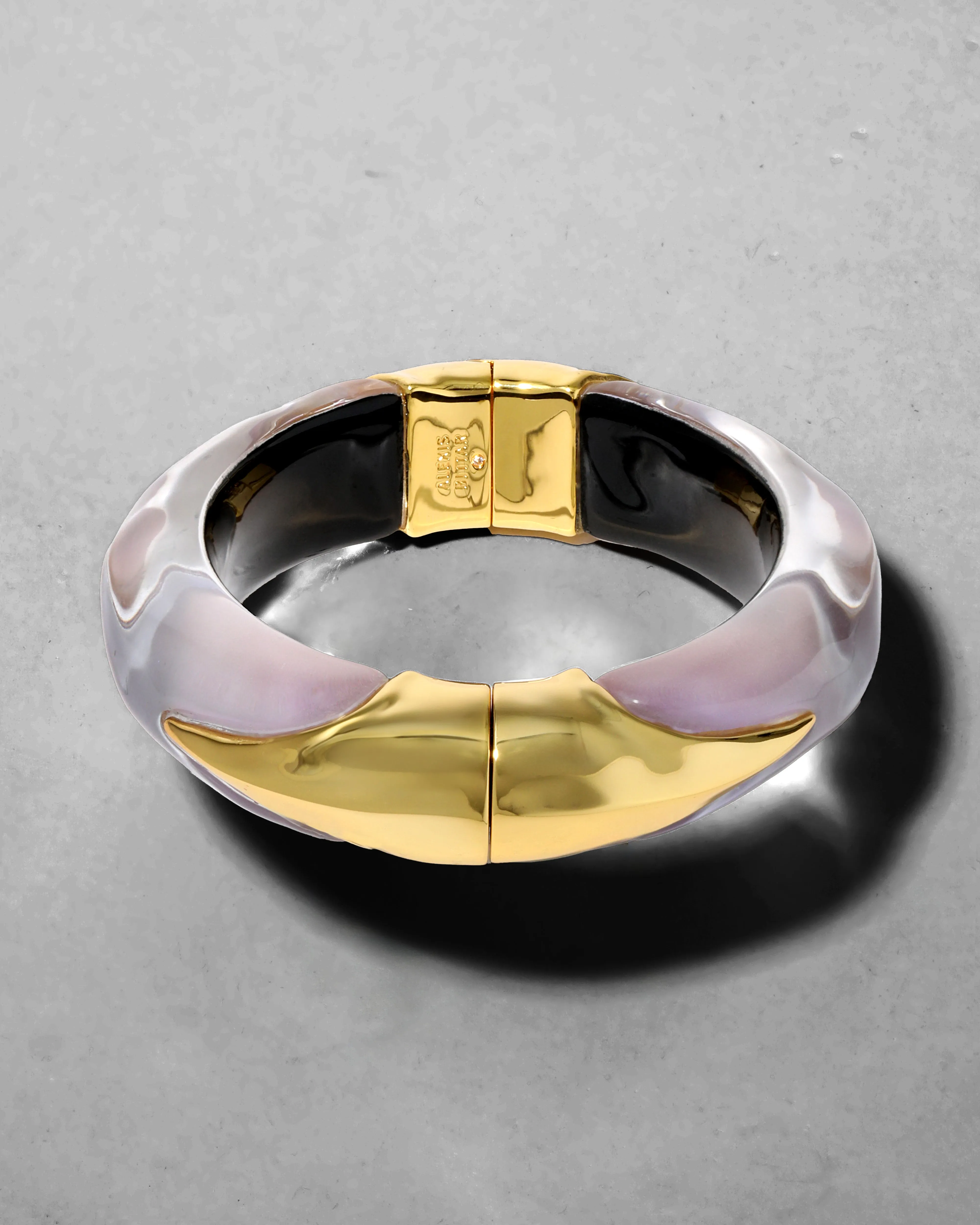 Lucite Claw Hinge Bracelet- Aurora sold by Alexis Bittar product image thumbnail 5