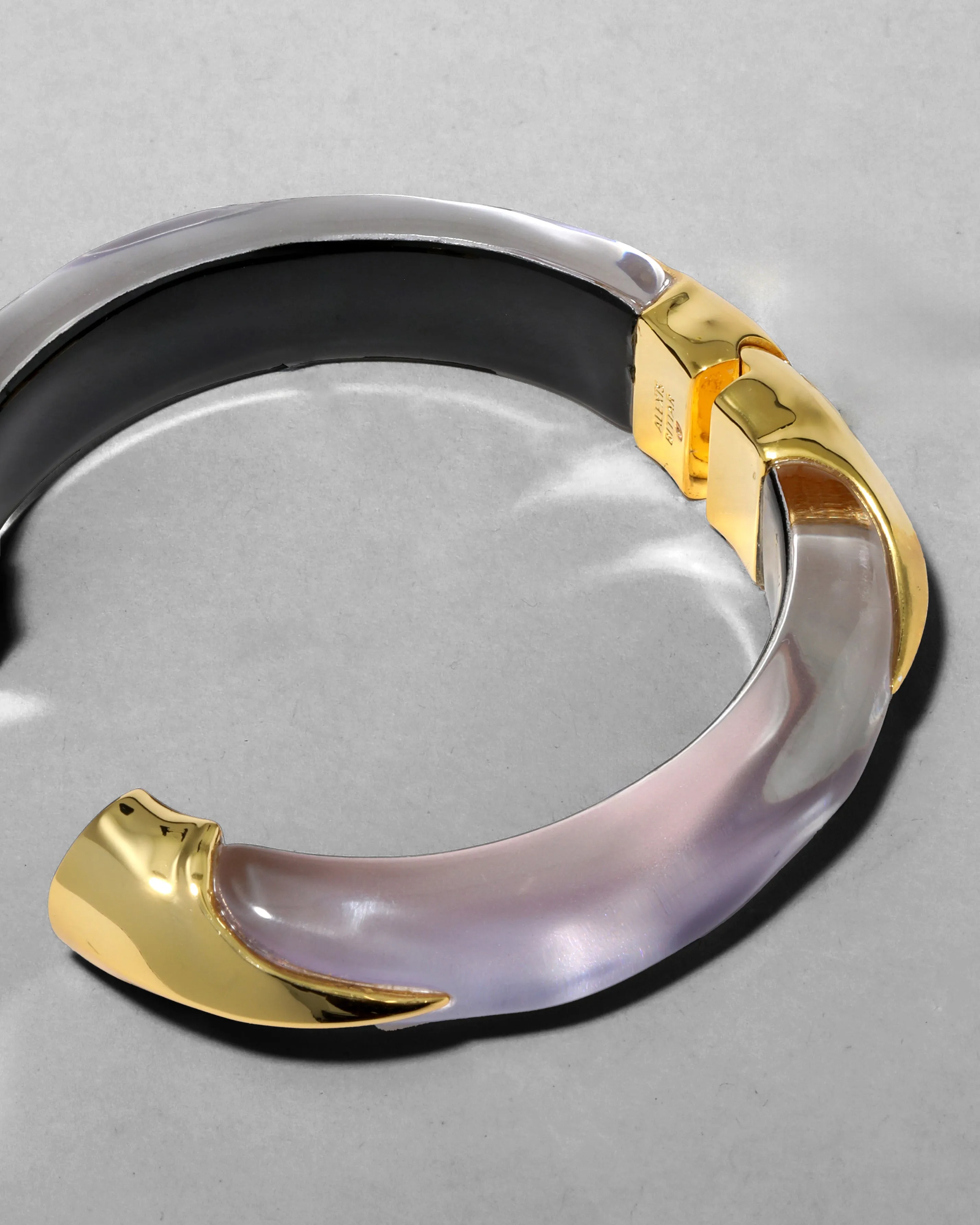 Lucite Claw Hinge Bracelet- Aurora sold by Alexis Bittar product image thumbnail 4