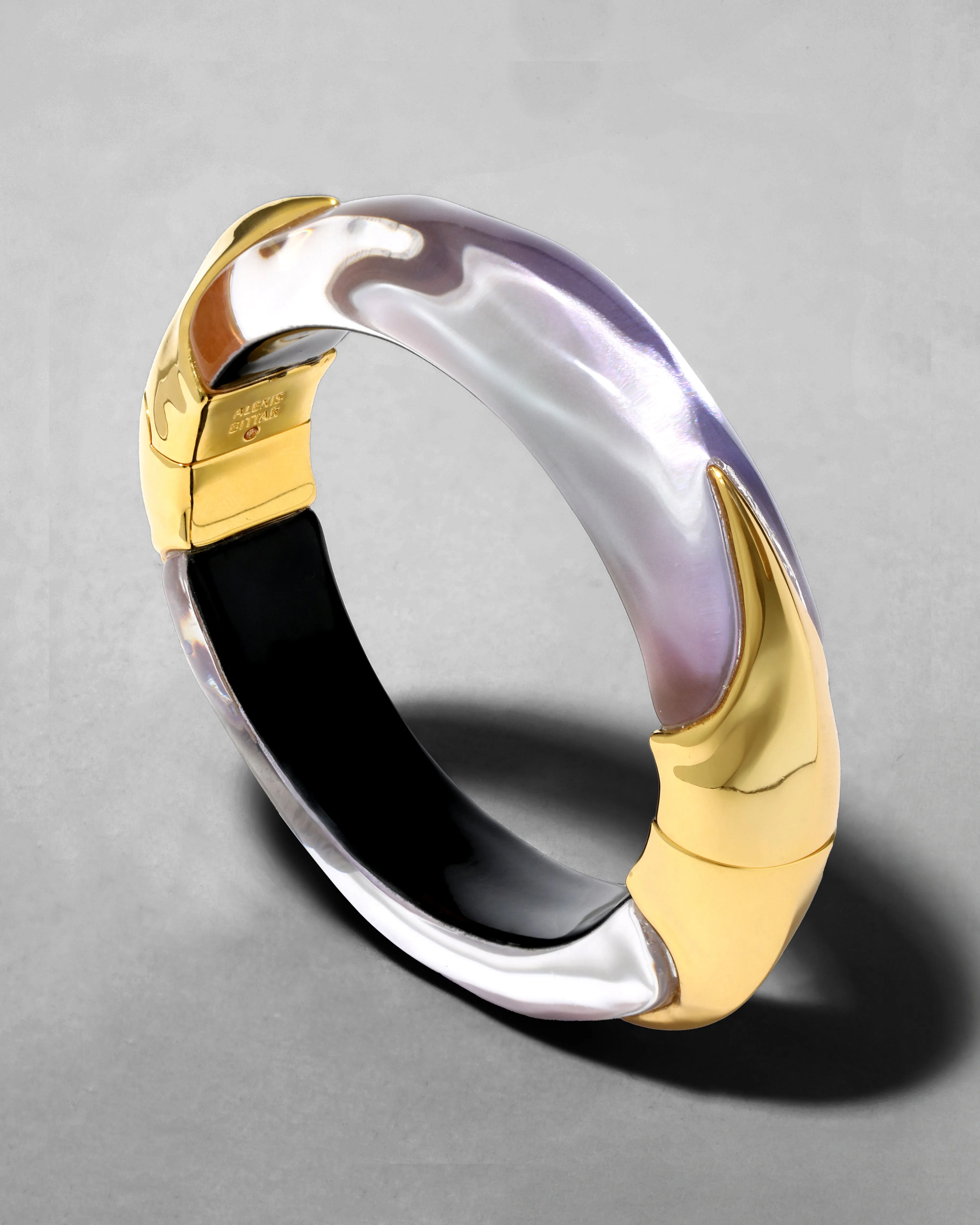 Lucite Claw Hinge Bracelet- Aurora sold by Alexis Bittar product image thumbnail 3