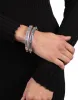 Crystal Studded Lucite Hinge Bracelet- Aurora sold by Alexis Bittar