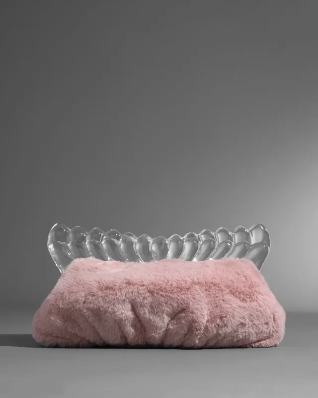 The Pouf Clutch- Dusty Pink sold by Alexis Bittar