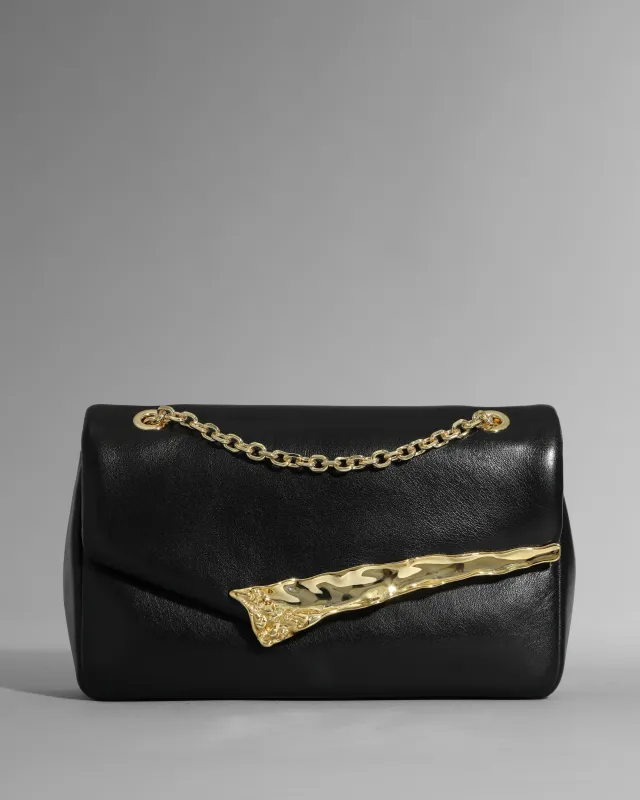 The Angular Shoulder Bag- Black sold by Alexis Bittar
