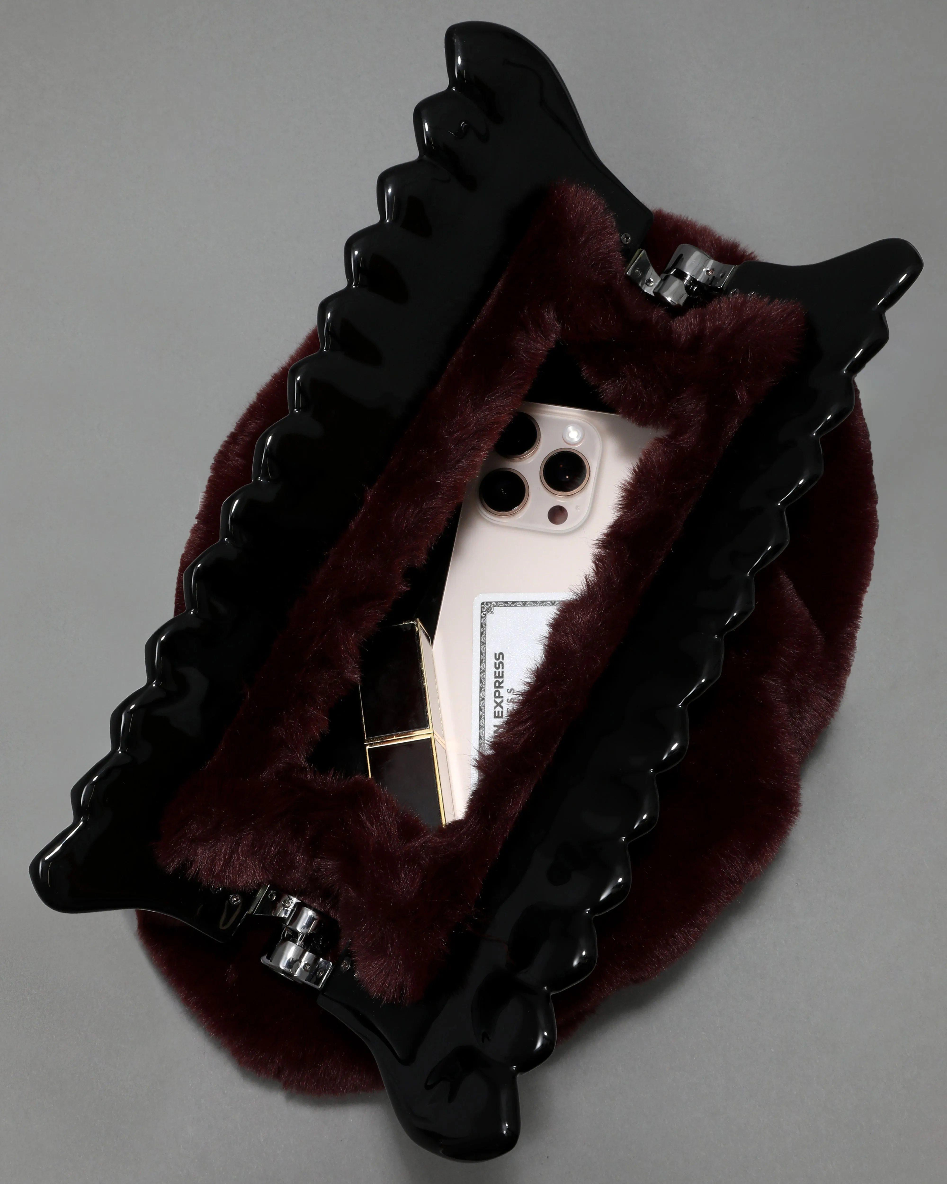 The Pouf Clutch- Merlot sold by Alexis Bittar product image thumbnail 5