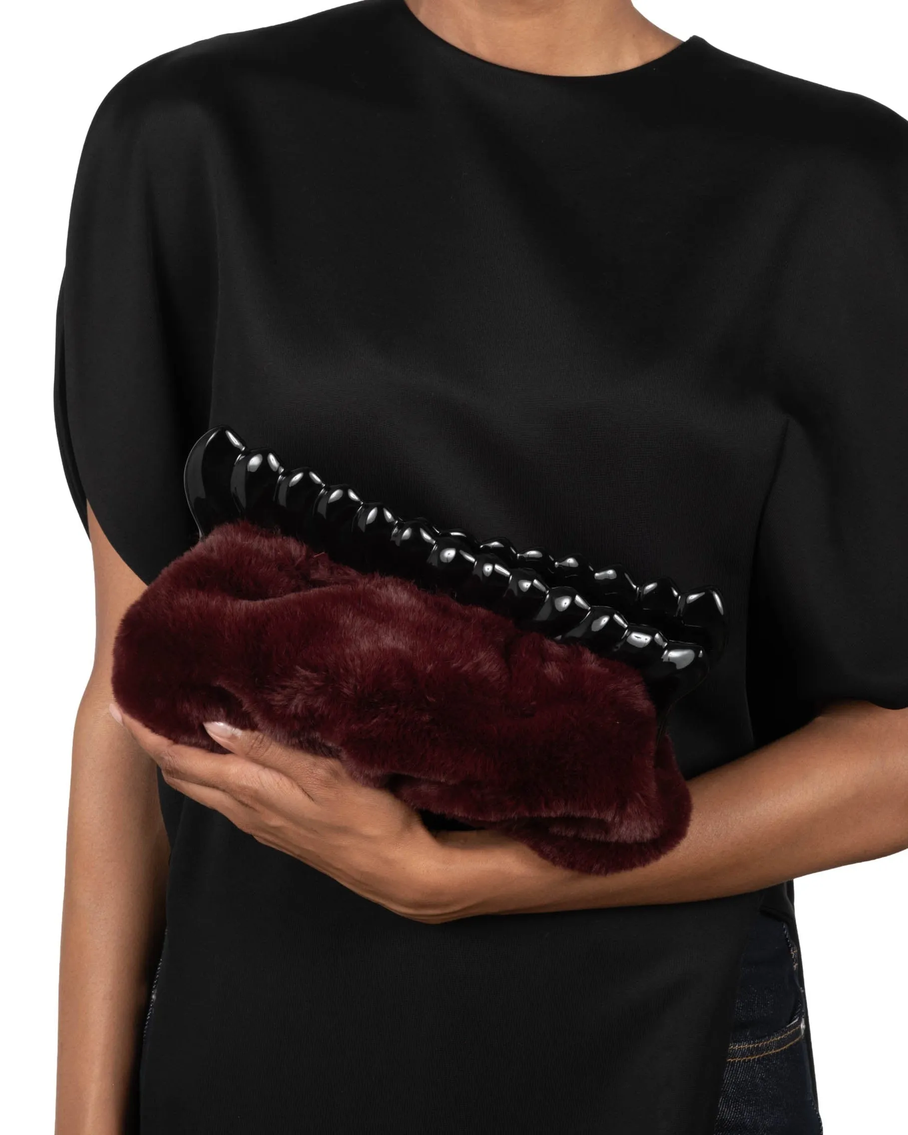 The Pouf Clutch- Merlot sold by Alexis Bittar product image thumbnail 2
