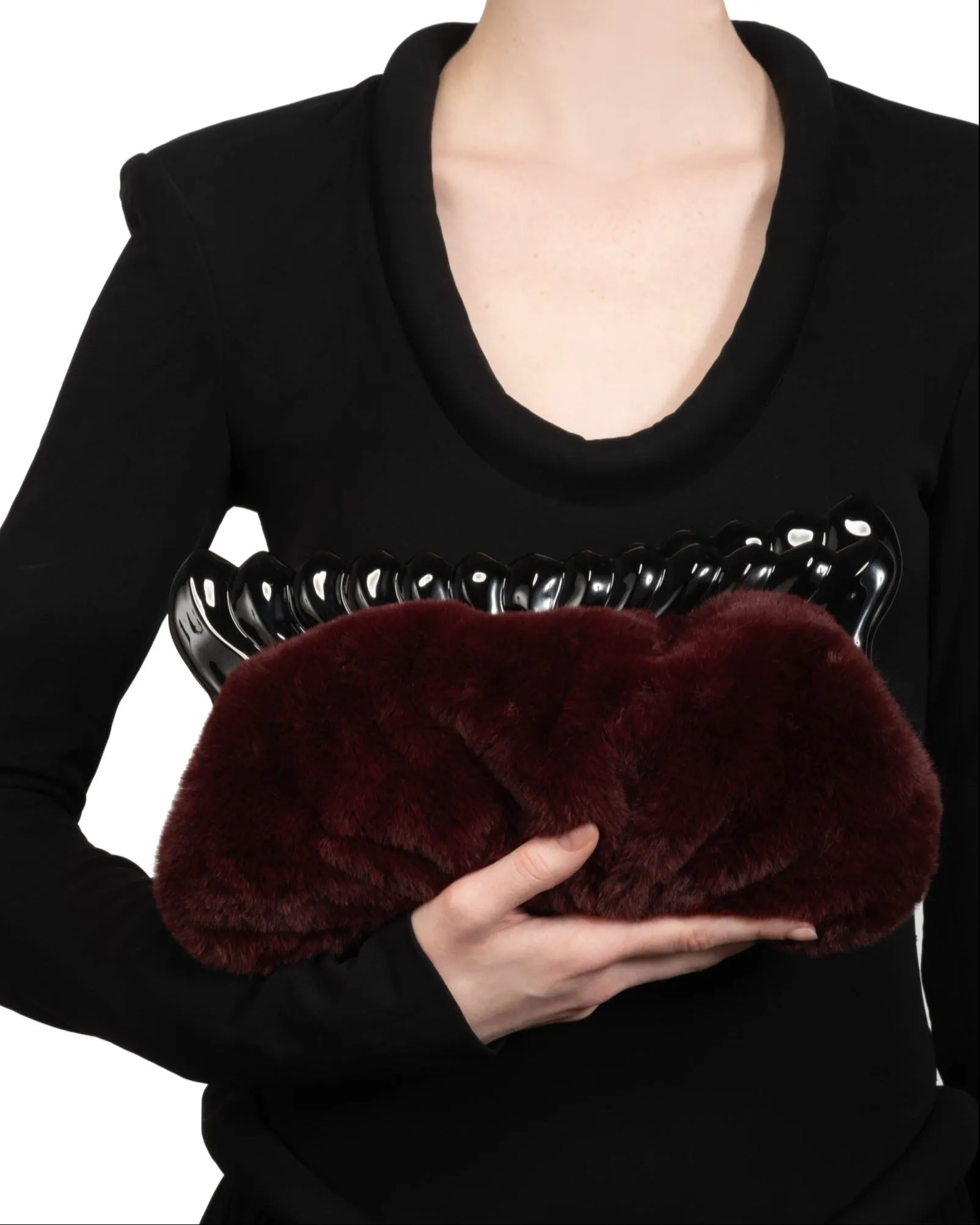 The Pouf Clutch- Merlot sold by Alexis Bittar product image thumbnail 3