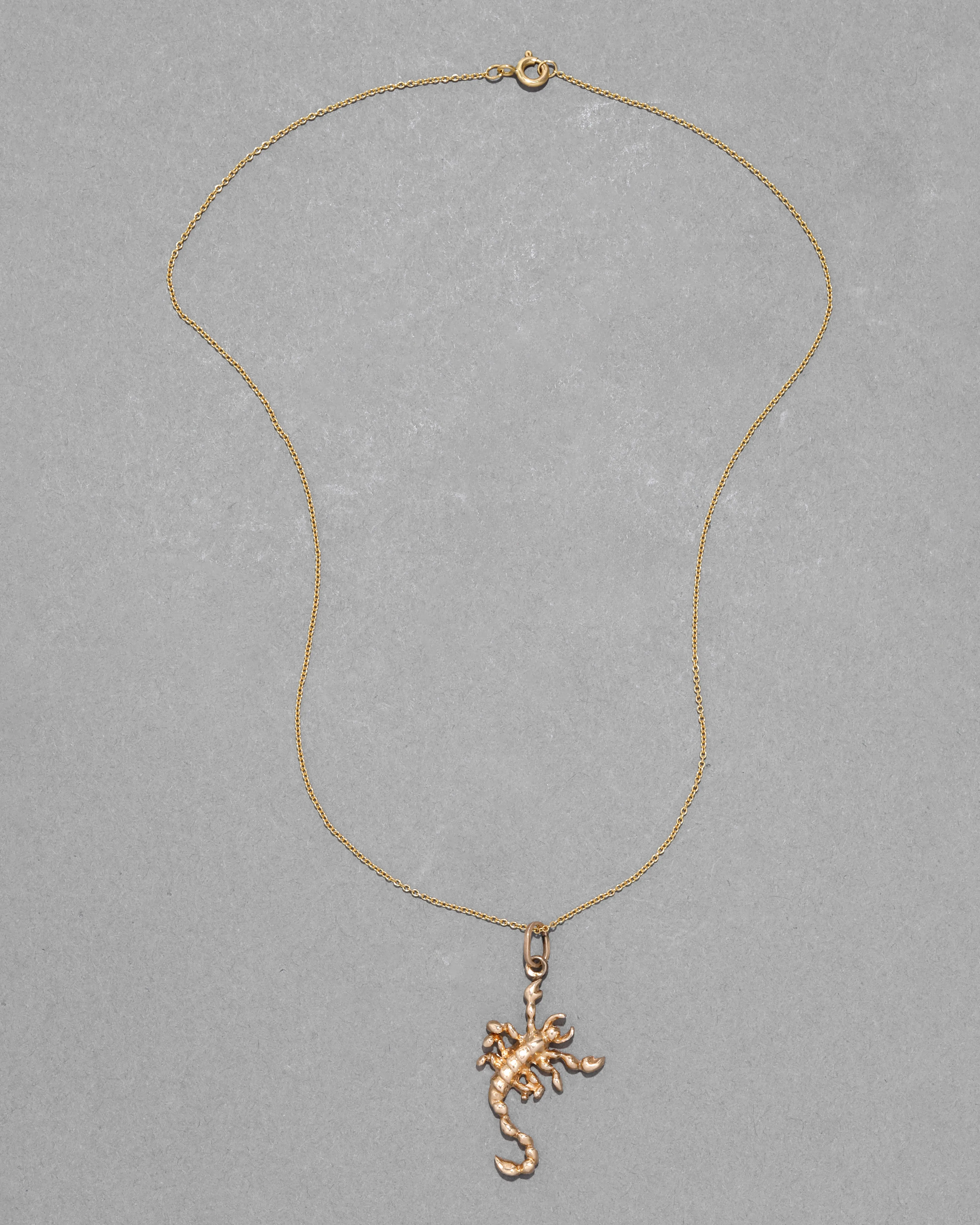 Vintage 1980s 14k Gold Scorpion Pendant Necklace sold by Alexis Bittar product image thumbnail 3