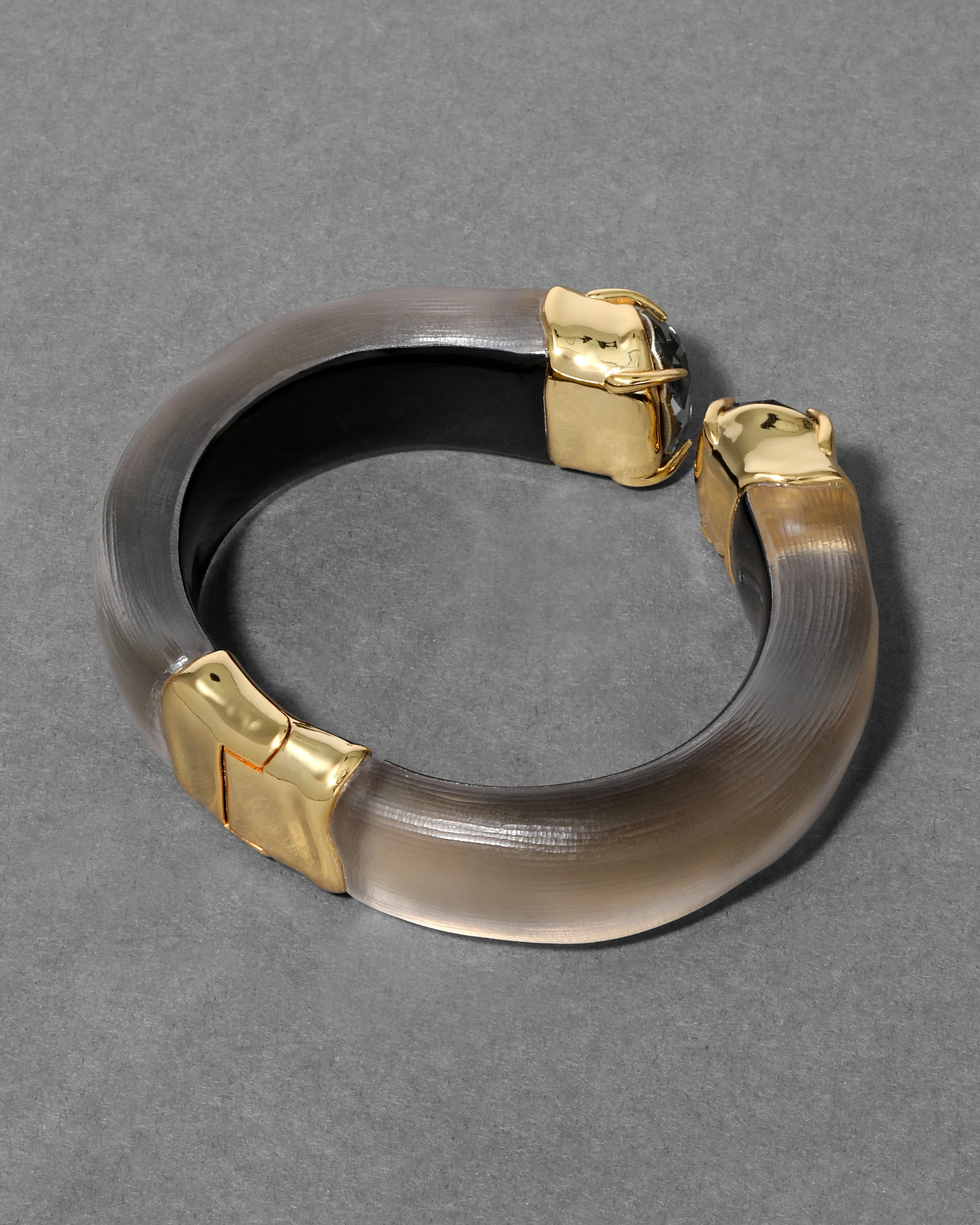 Bonbon Crystal Lucite Hinge Bracelet- Warm Grey sold by Alexis Bittar product image thumbnail 5